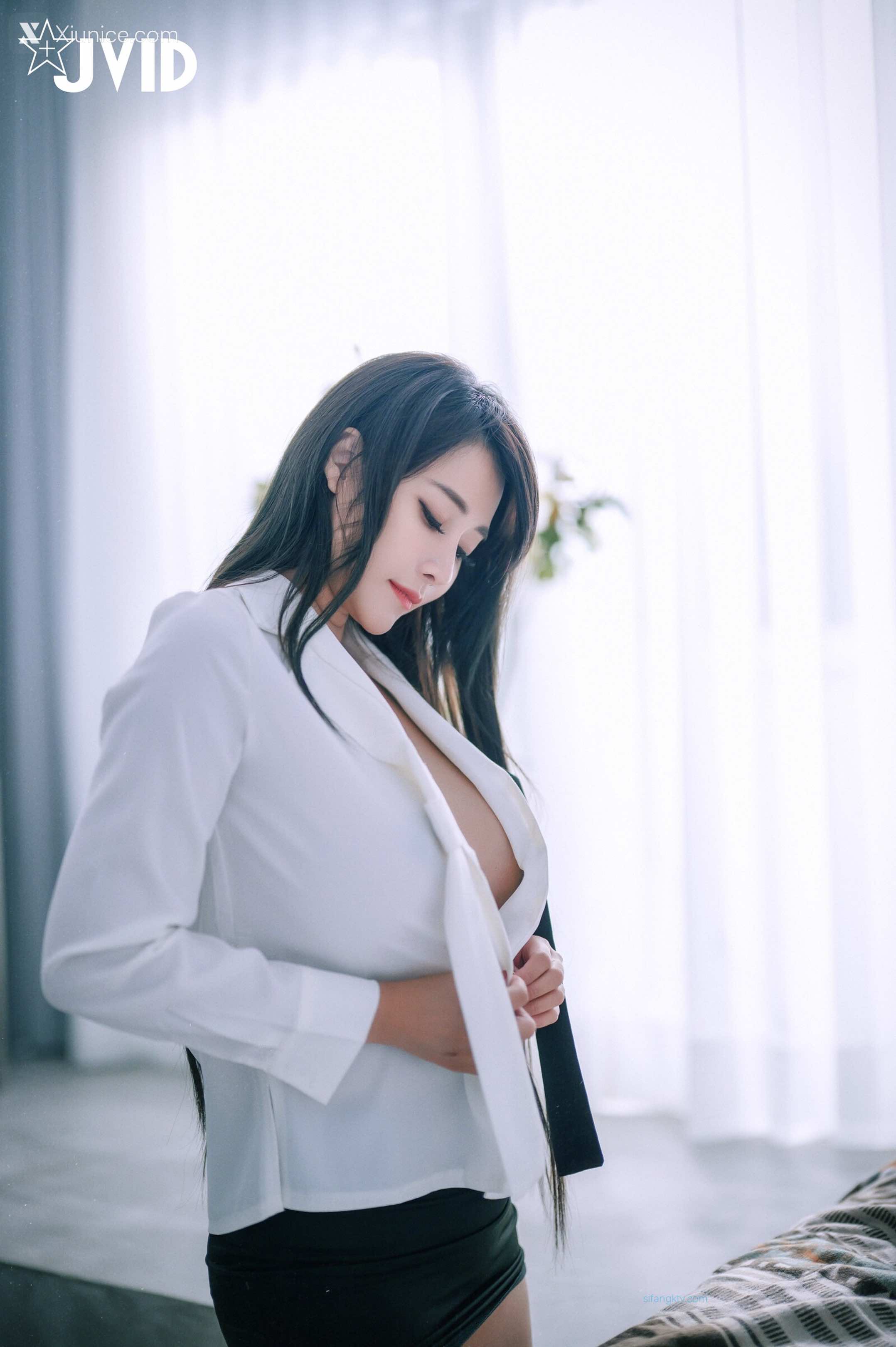 JVID Xiunice.com Lele 樂樂 Secretary Uniform 53