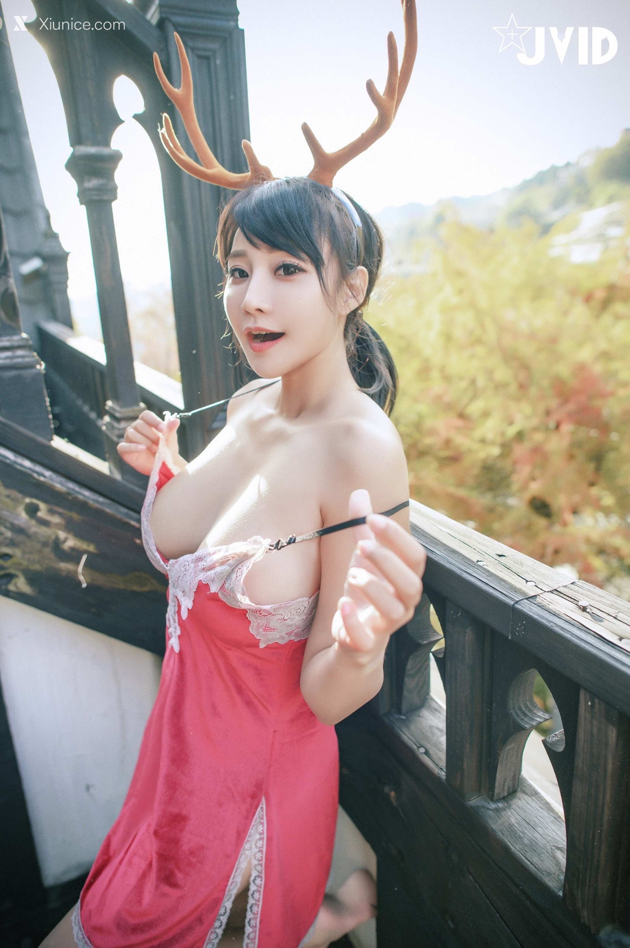 JVID Xiunice.com Lele 樂樂 Sexy Girl Of Santa 55