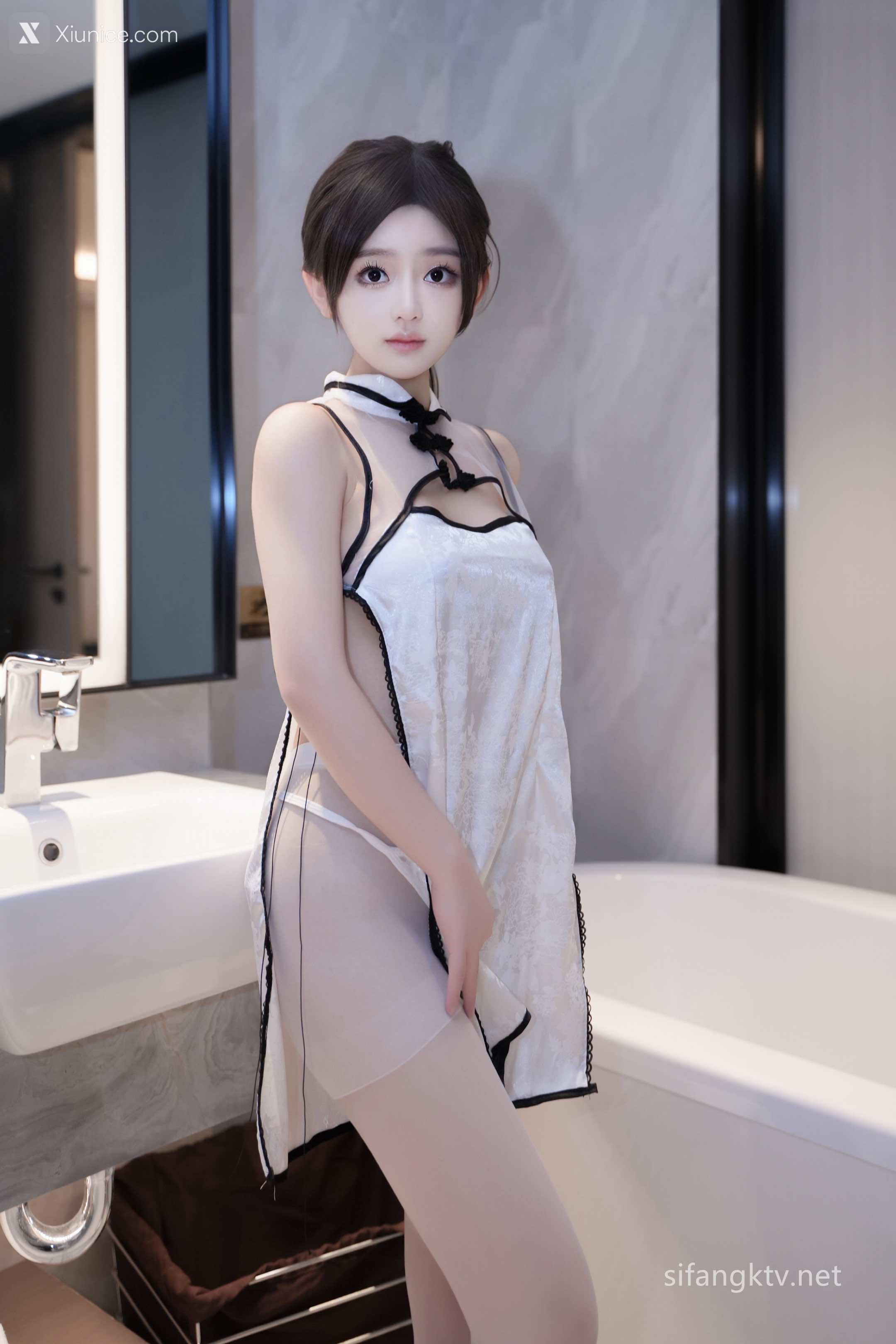 XR Uncensored 奶茶味的包子 白旗袍白丝 77