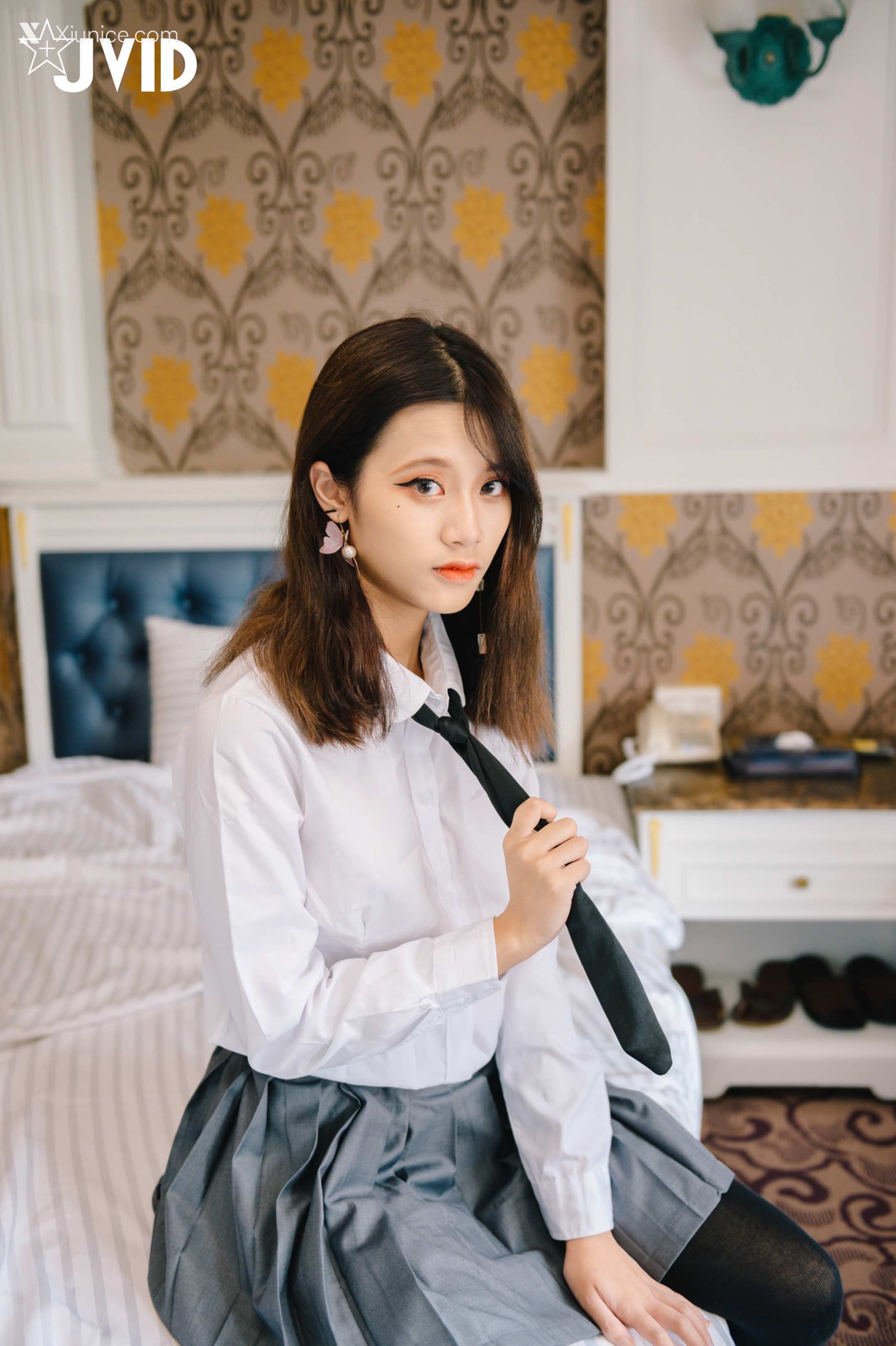 Xiunice.com JVID Han Fangyu 女學生歸來 8