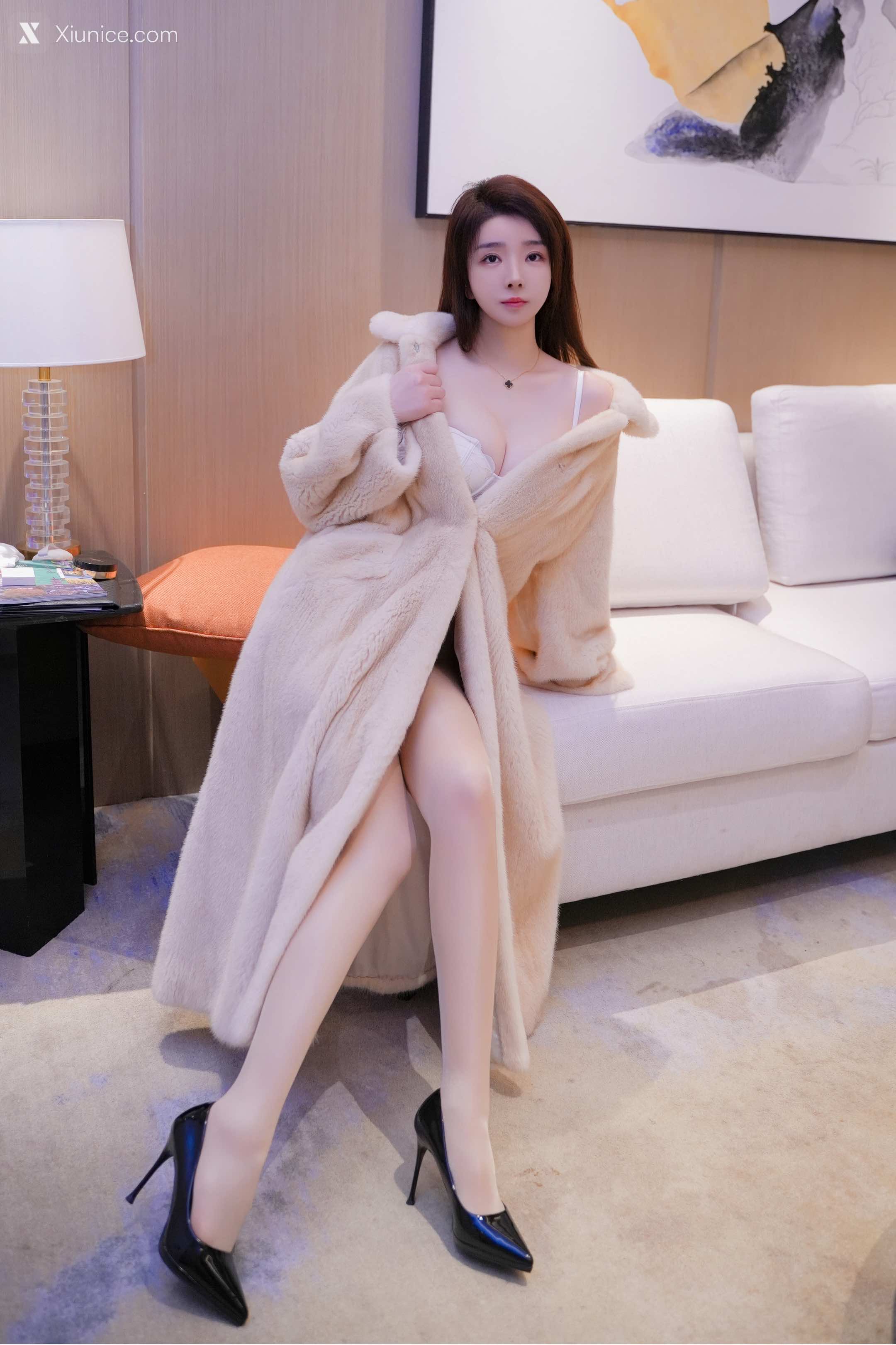 Xiuren Uncensored Xiunice.com 雨儿酱eve 皮草肉丝 10