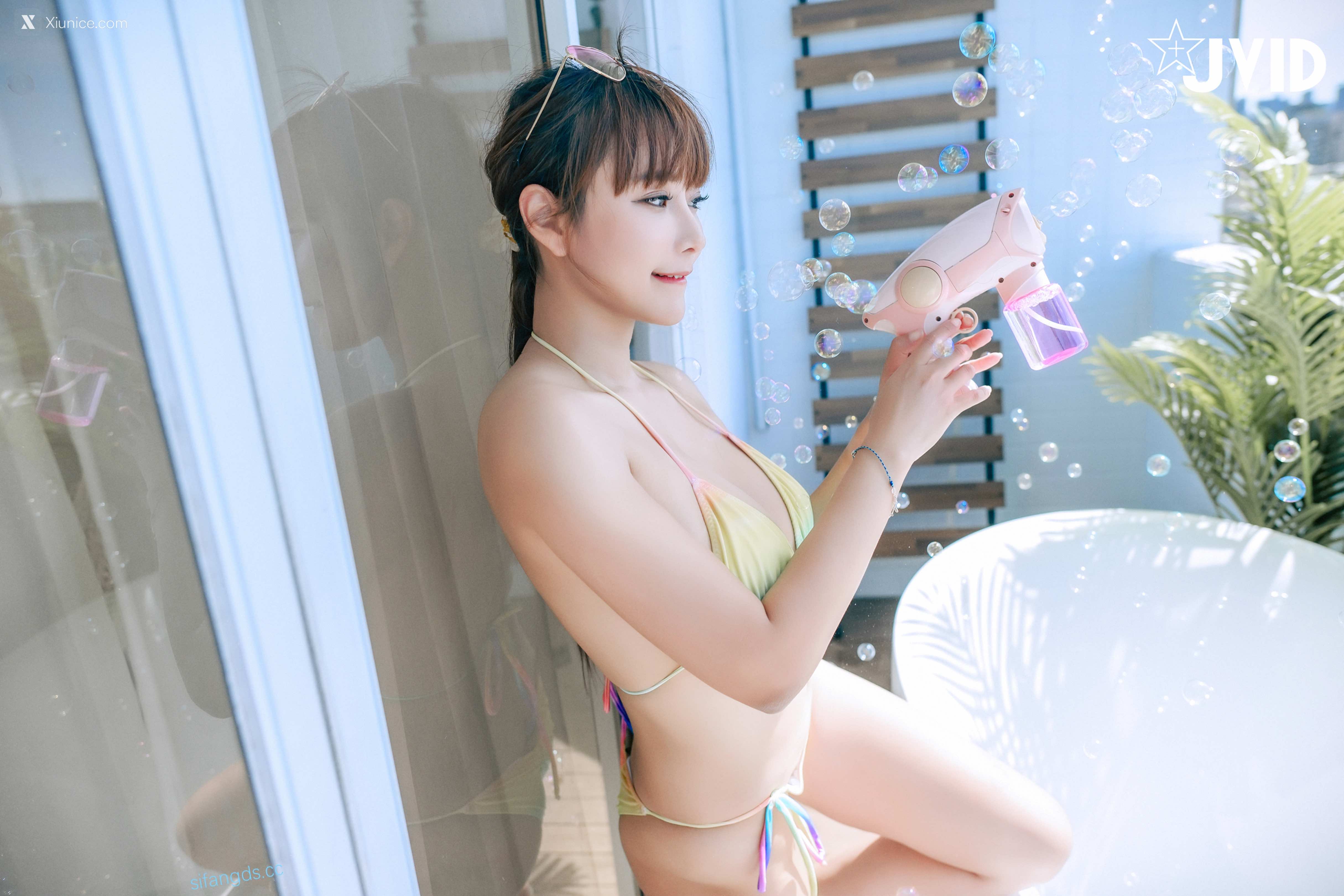 JVID Lele 樂樂 去年大受好評的陽臺城市比基尼 樂樂應大家要求推出續集 224