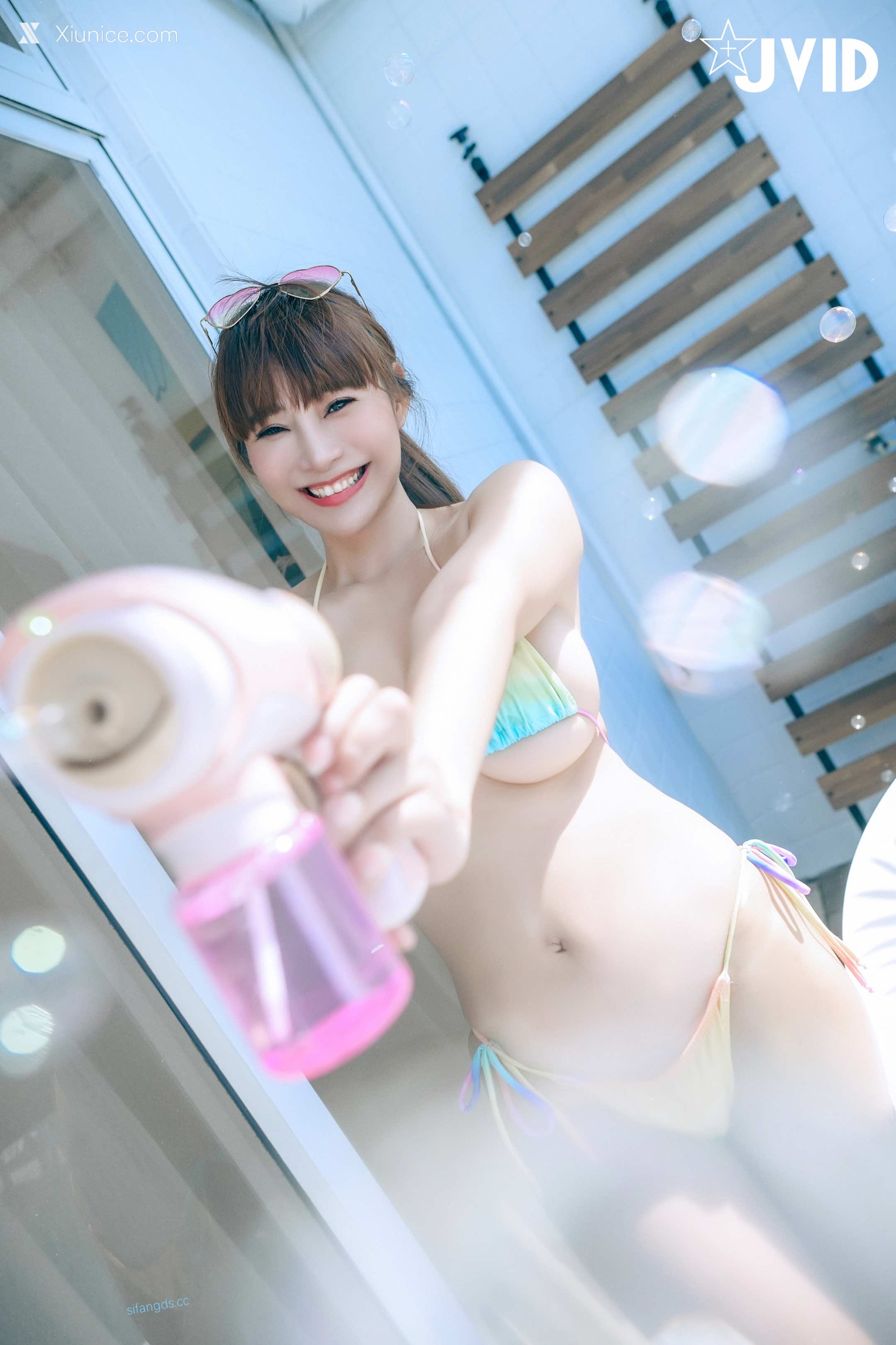 JVID Lele 樂樂 去年大受好評的陽臺城市比基尼 樂樂應大家要求推出續集 225