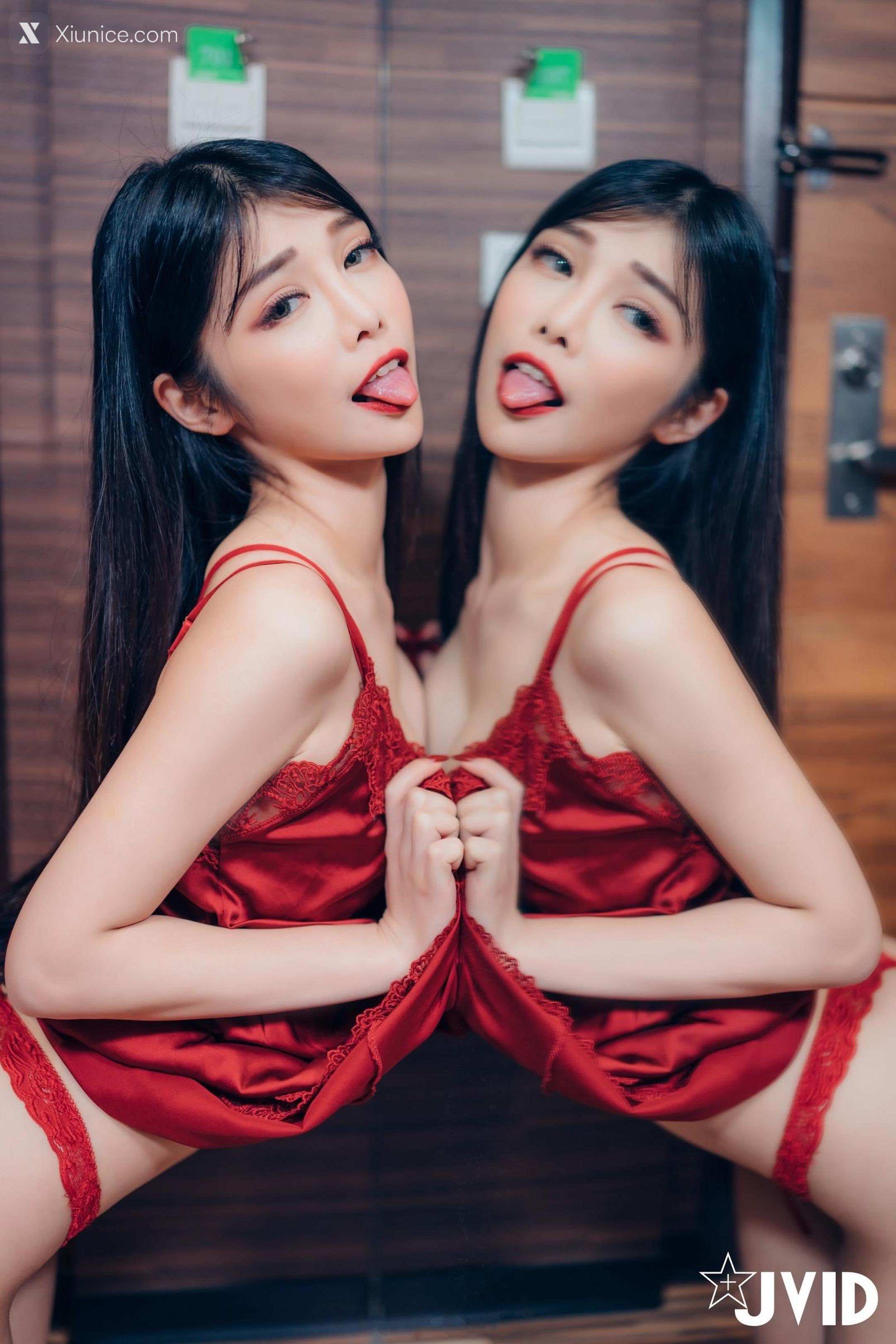 JVID Linda 青春的最后一本写真 琳达女神的红色诱惑 11