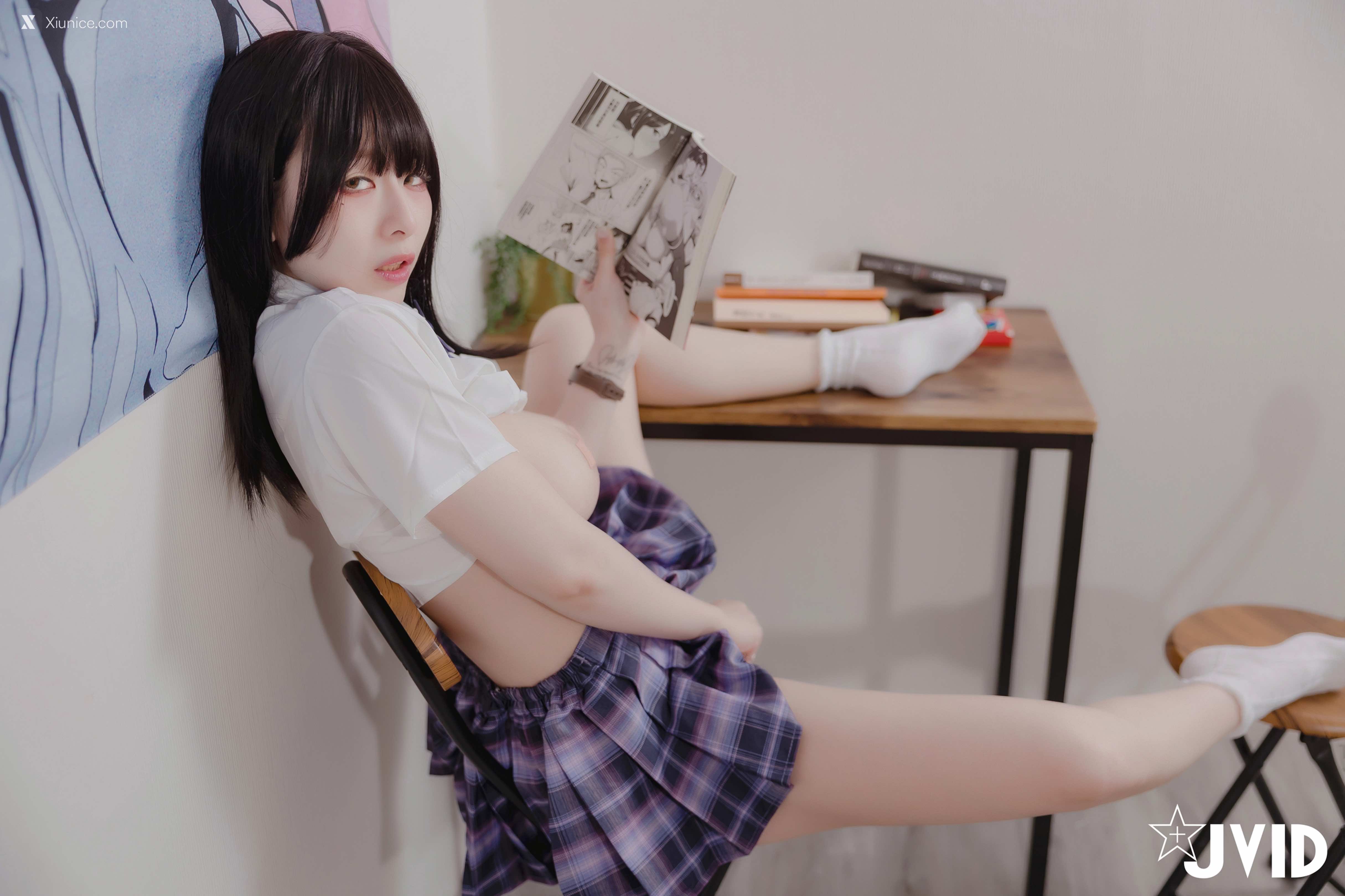 黎菲兒 超狂真實32Icup學妹 看色色漫畫難解性慾 青春期少女情慾初開 邀約學長打電動互尬沒想到擦槍走火變成打炮切磋 40