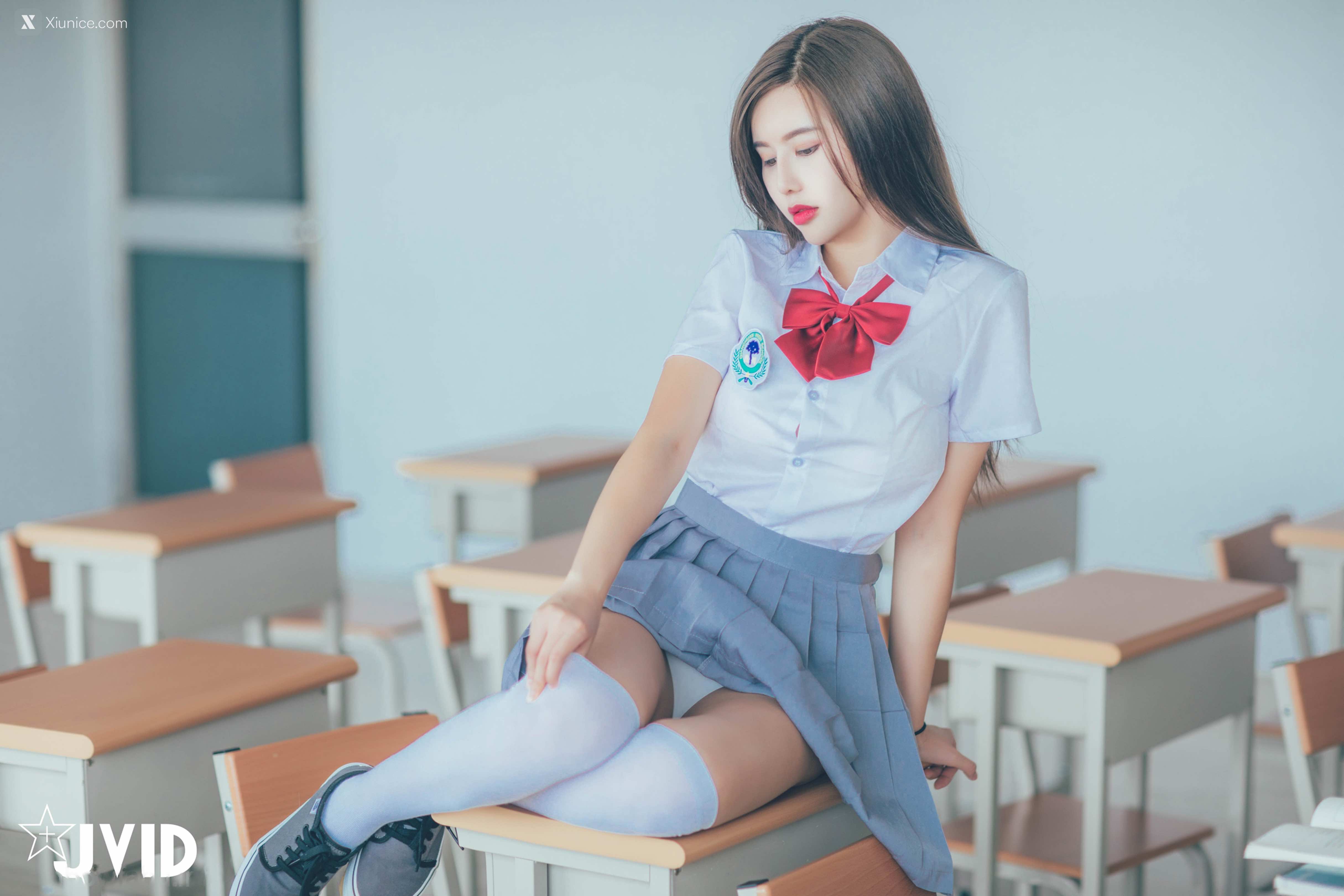 JVID 木木森 直擊教室没人 放課後特别授課，美巨乳の健康教育 全裸性感誘惑106