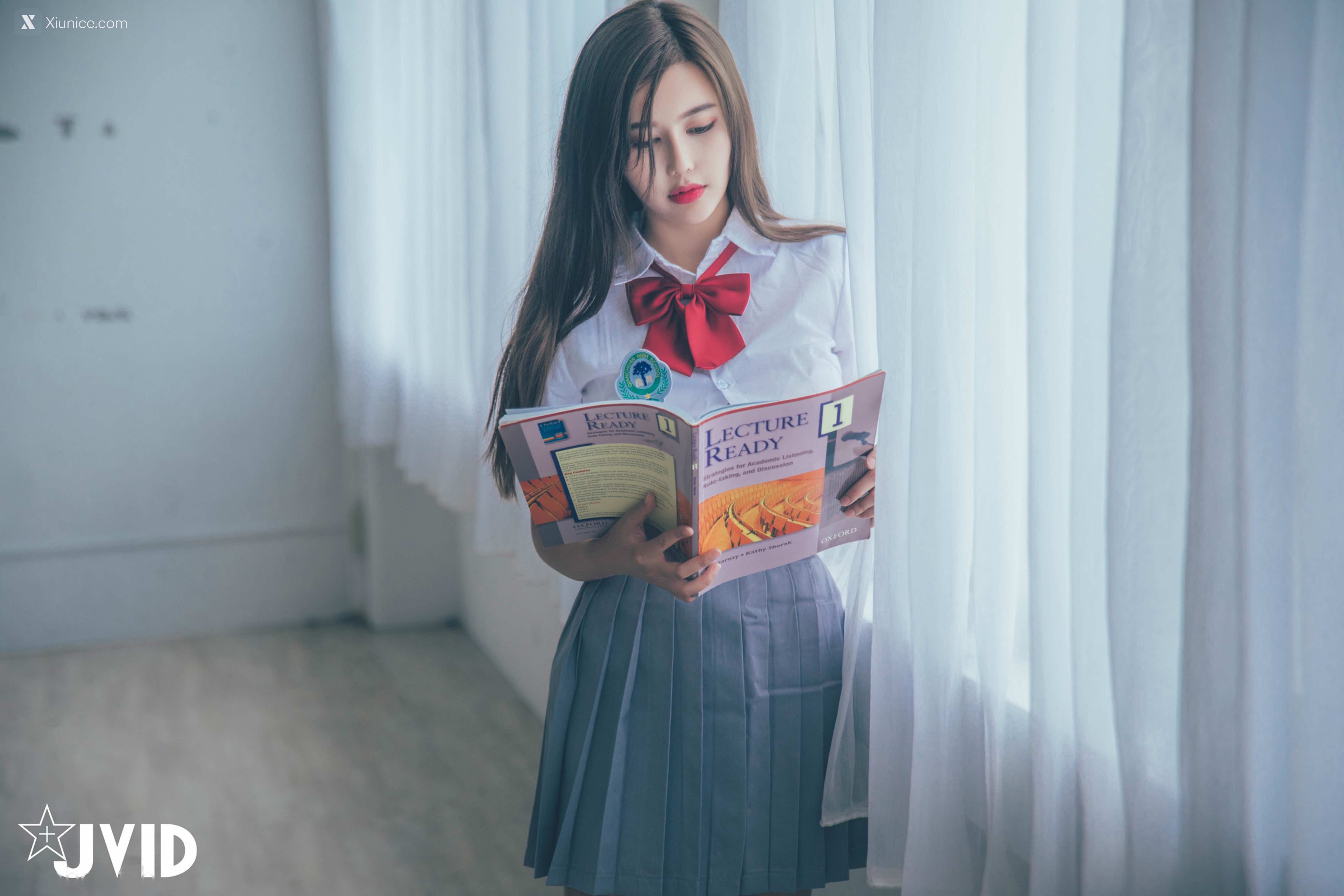 JVID 木木森 直擊教室没人 放課後特别授課，美巨乳の健康教育 全裸性感誘惑11