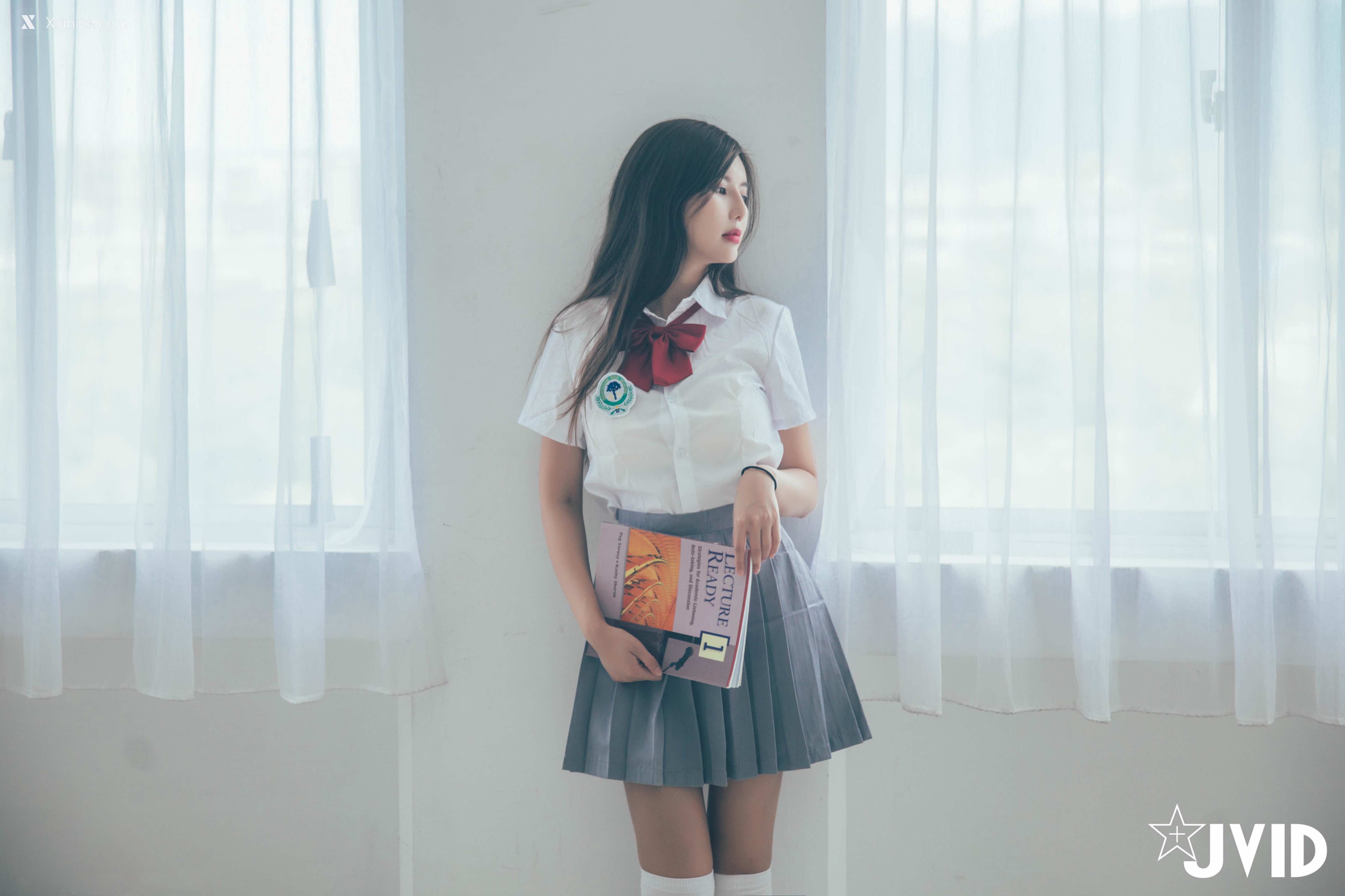 JVID 木木森 直擊教室没人 放課後特别授課，美巨乳の健康教育 全裸性感誘惑30