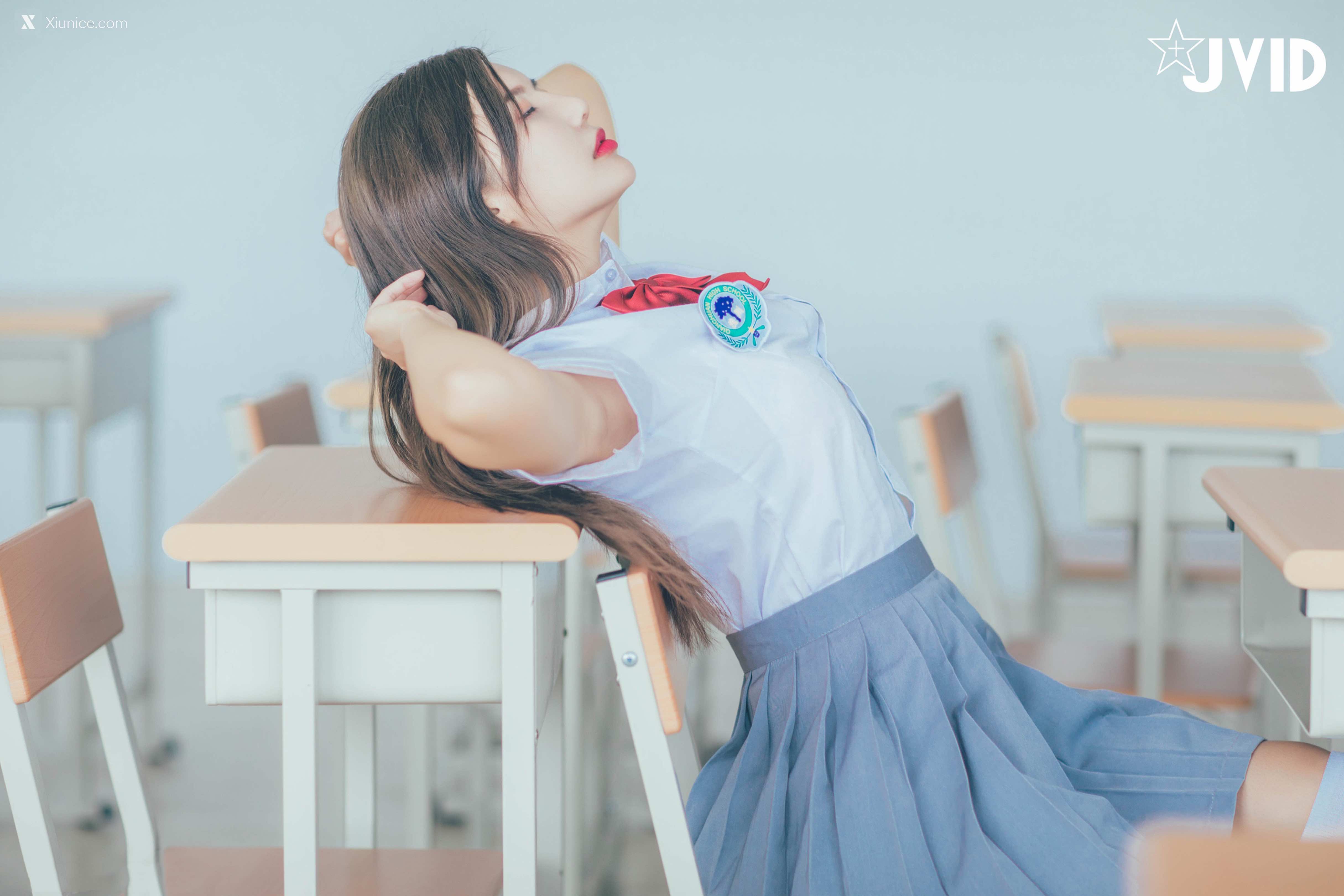JVID 木木森 直擊教室没人 放課後特别授課，美巨乳の健康教育 全裸性感誘惑68