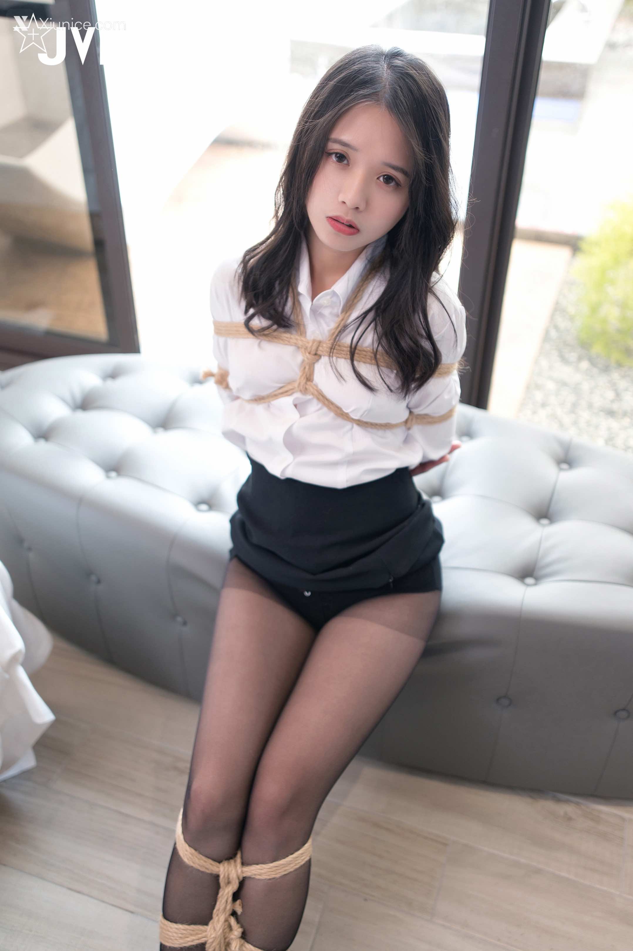 加加喵 Jamie 👩🏻‍💼👩🏻‍💼繩縛助理の面試調教!!! 開腿緊縛の強制潮吹💦💦💦 51