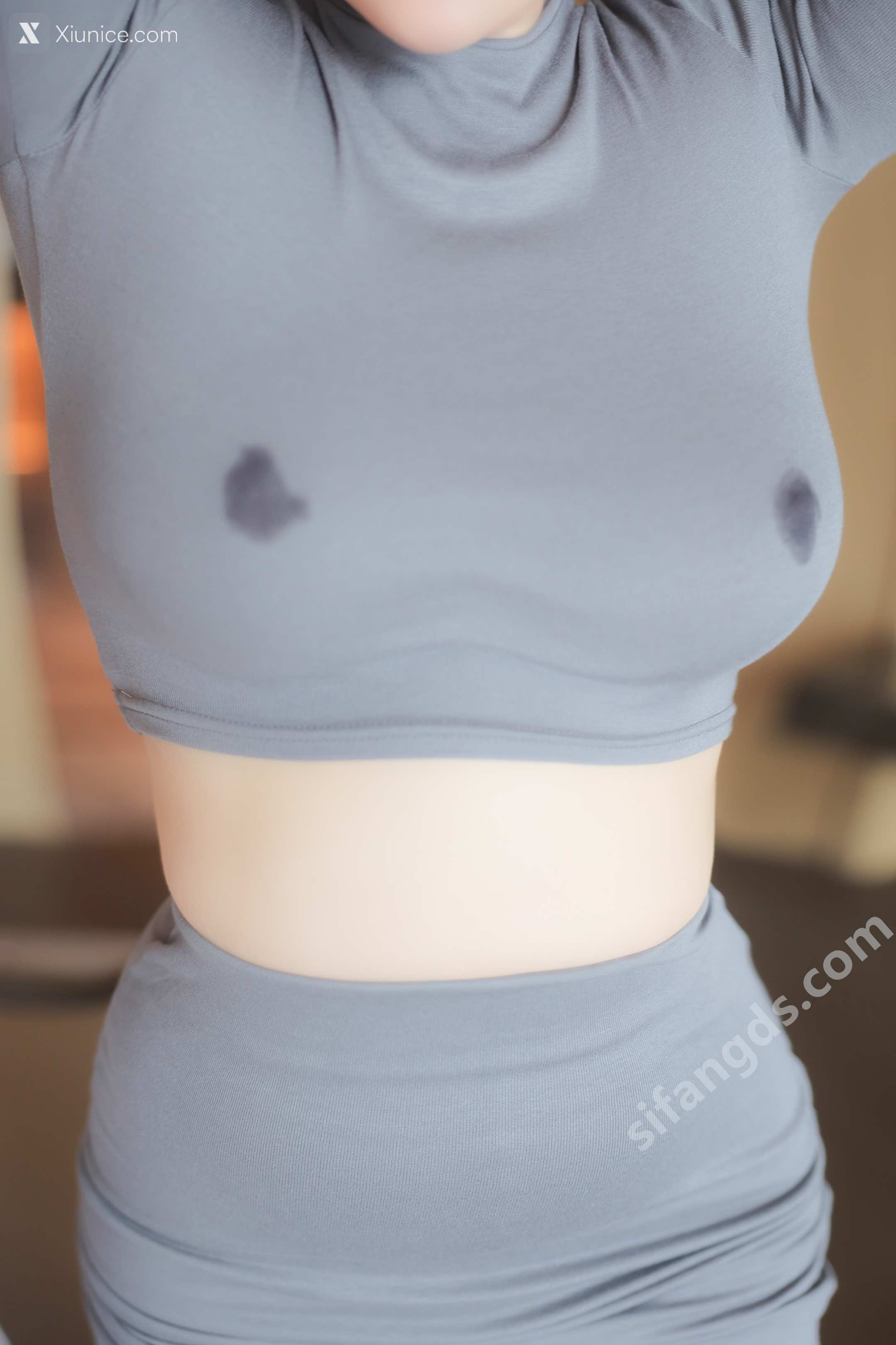 白洁Bessie R18 秀人网模特 哺乳期黑丝紧身裙 17