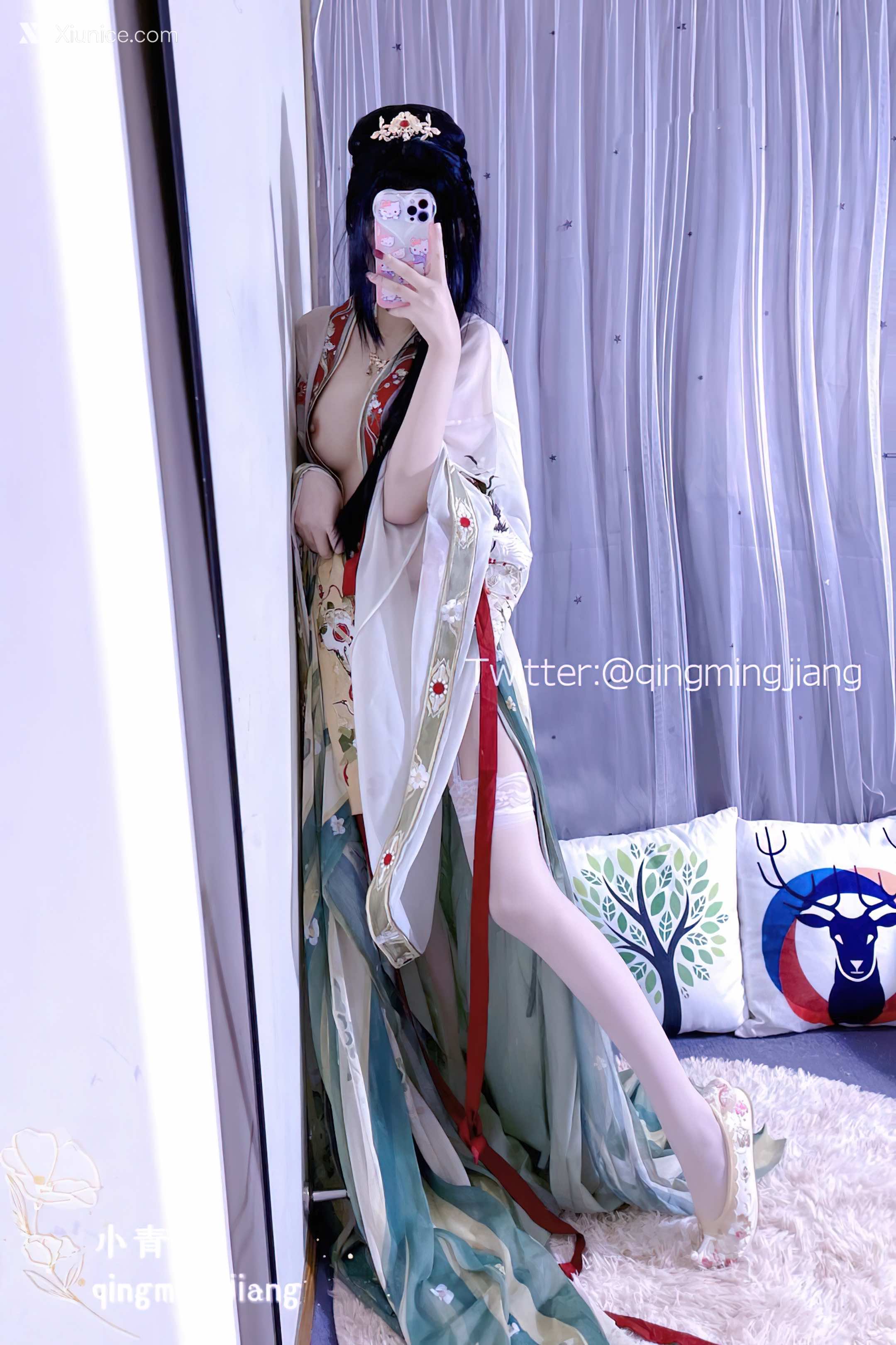 小青茗 唯美唐装古风下的美妙胴体11
