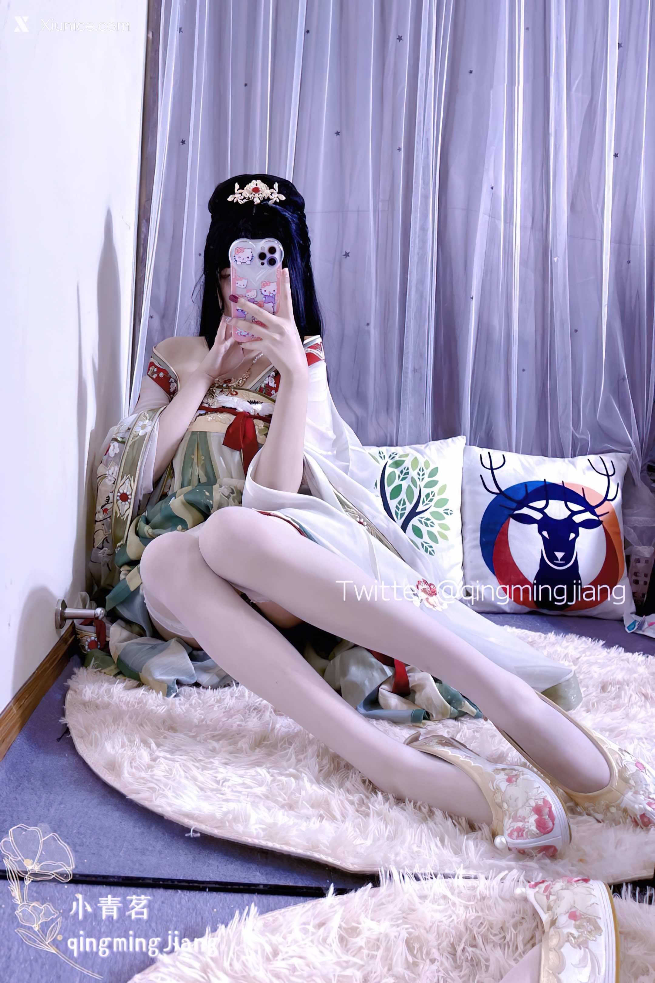 小青茗 唯美唐装古风下的美妙胴体14