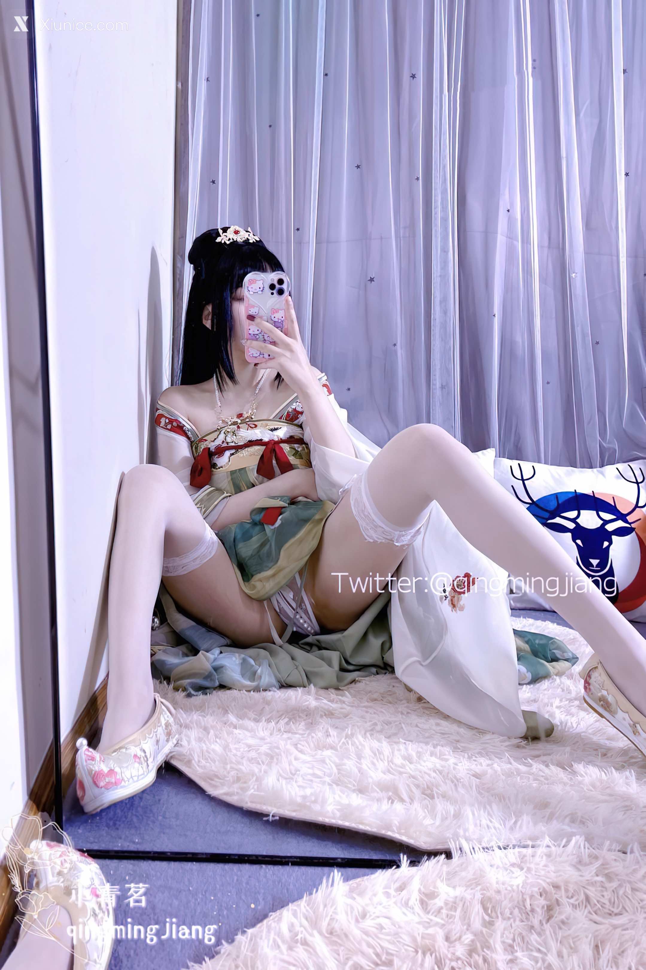 小青茗 唯美唐装古风下的美妙胴体16