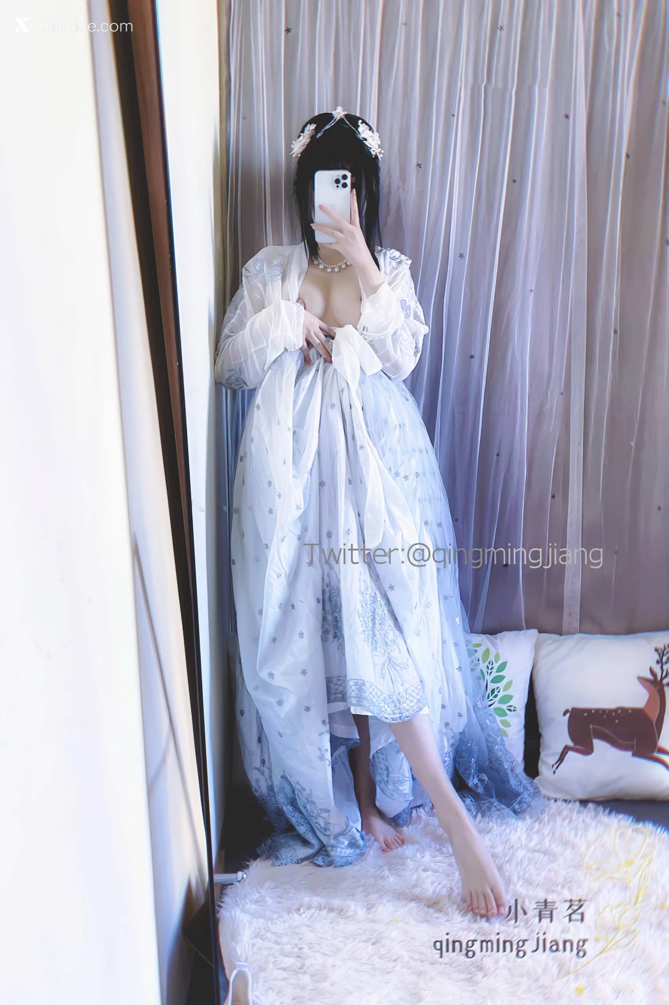 小青茗 唯美唐装古风下的美妙胴体17