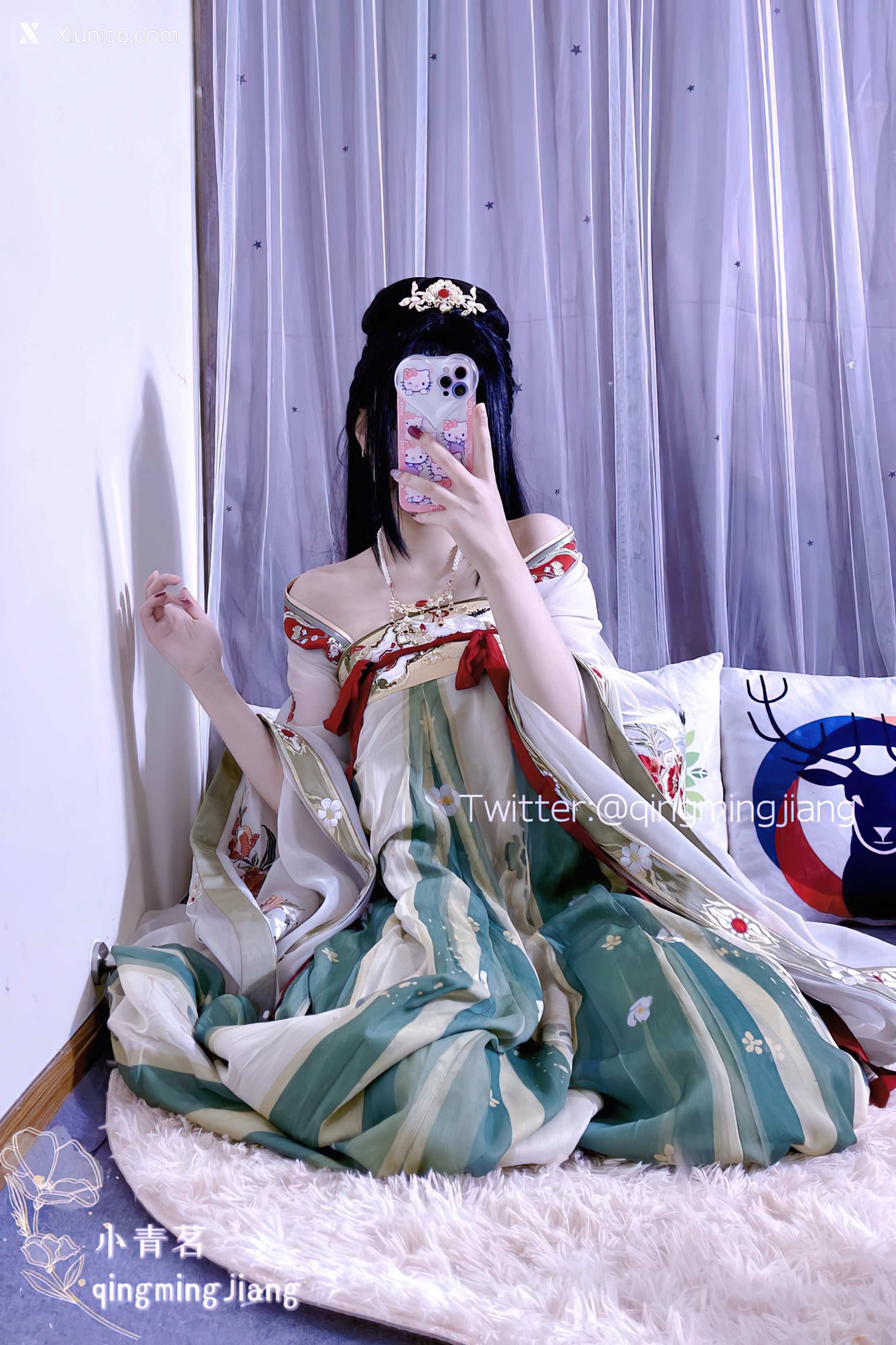 小青茗 唯美唐装古风下的美妙胴体35