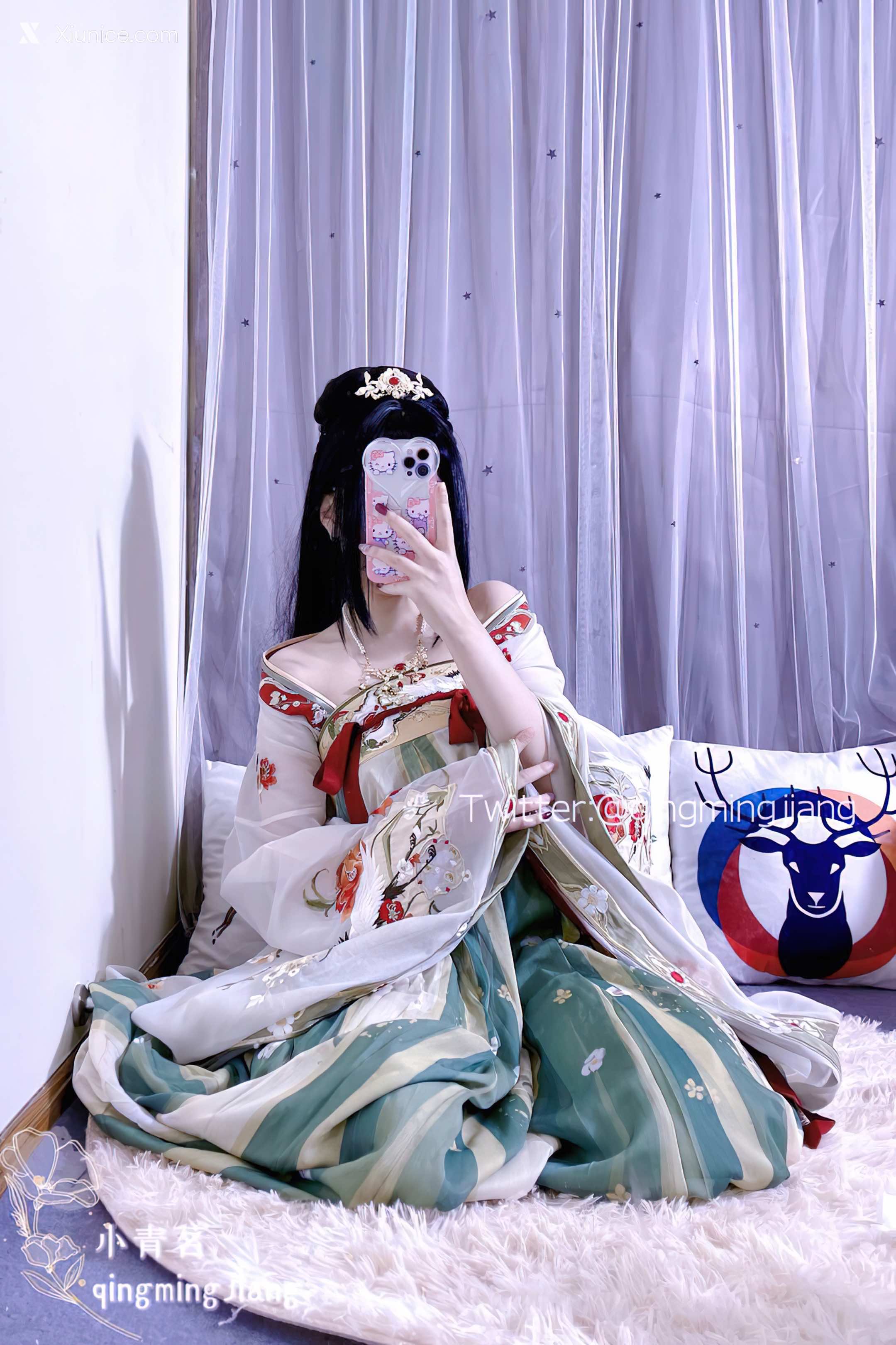 小青茗 唯美唐装古风下的美妙胴体36