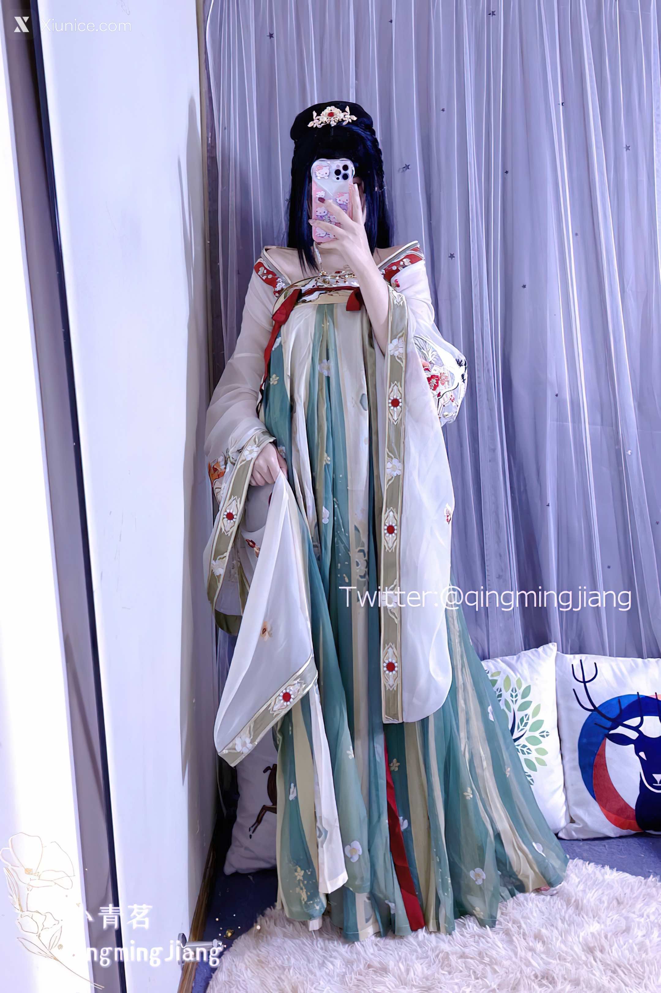 小青茗 唯美唐装古风下的美妙胴体37