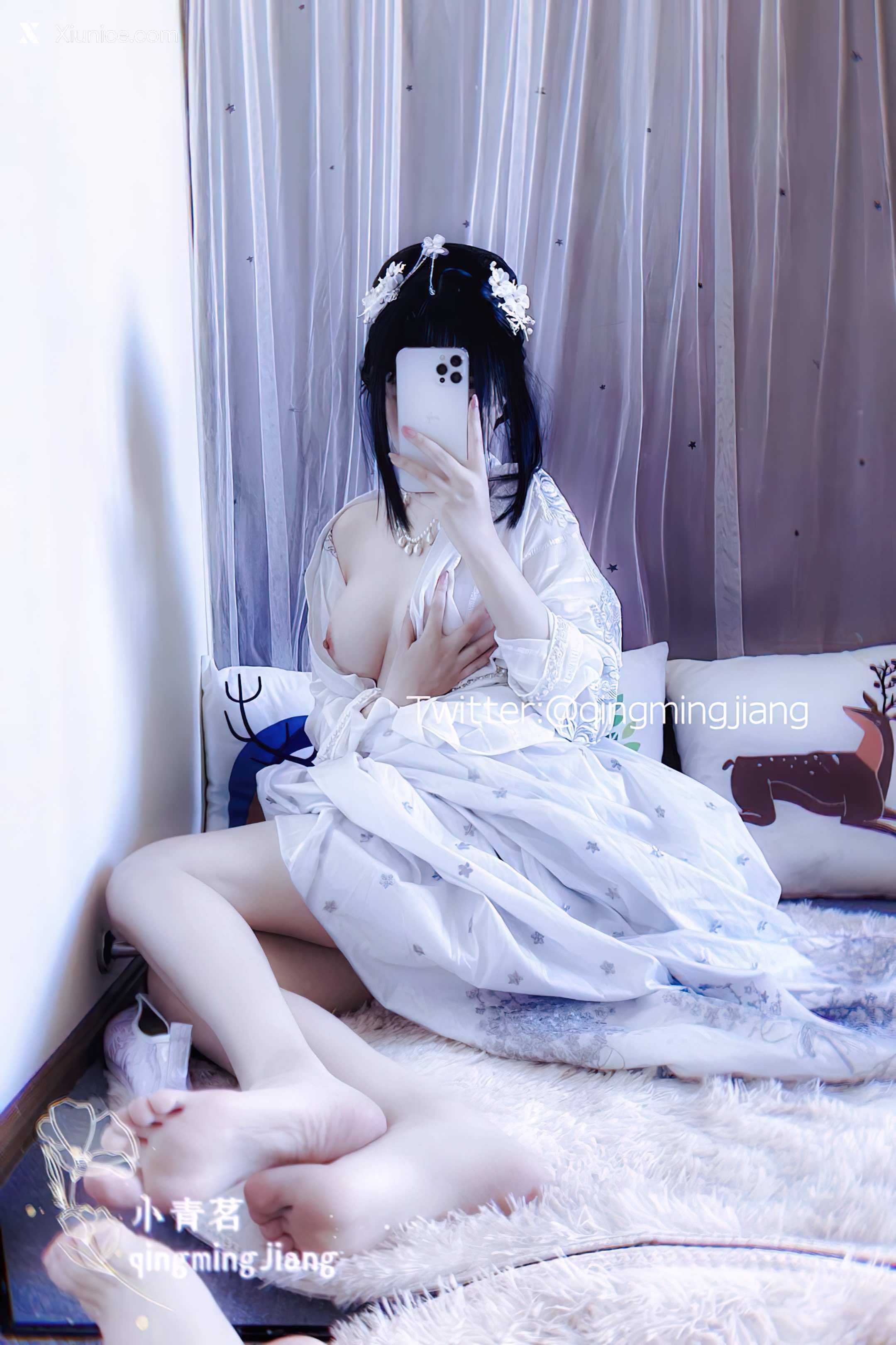 小青茗 唯美唐装古风下的美妙胴体45