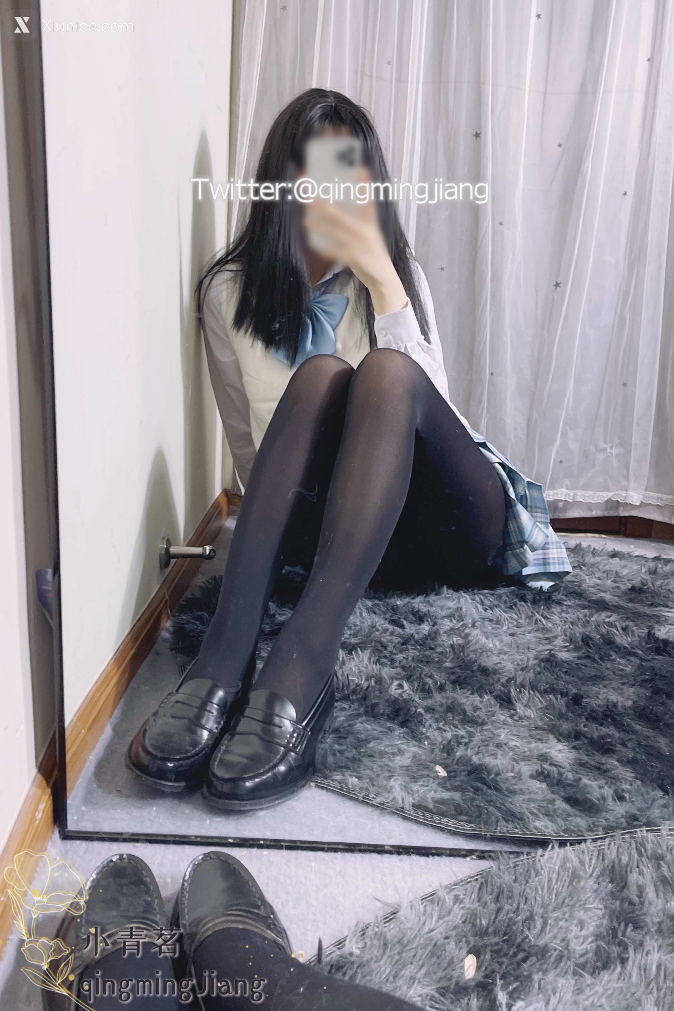 小青茗 蓝色JK学姐19