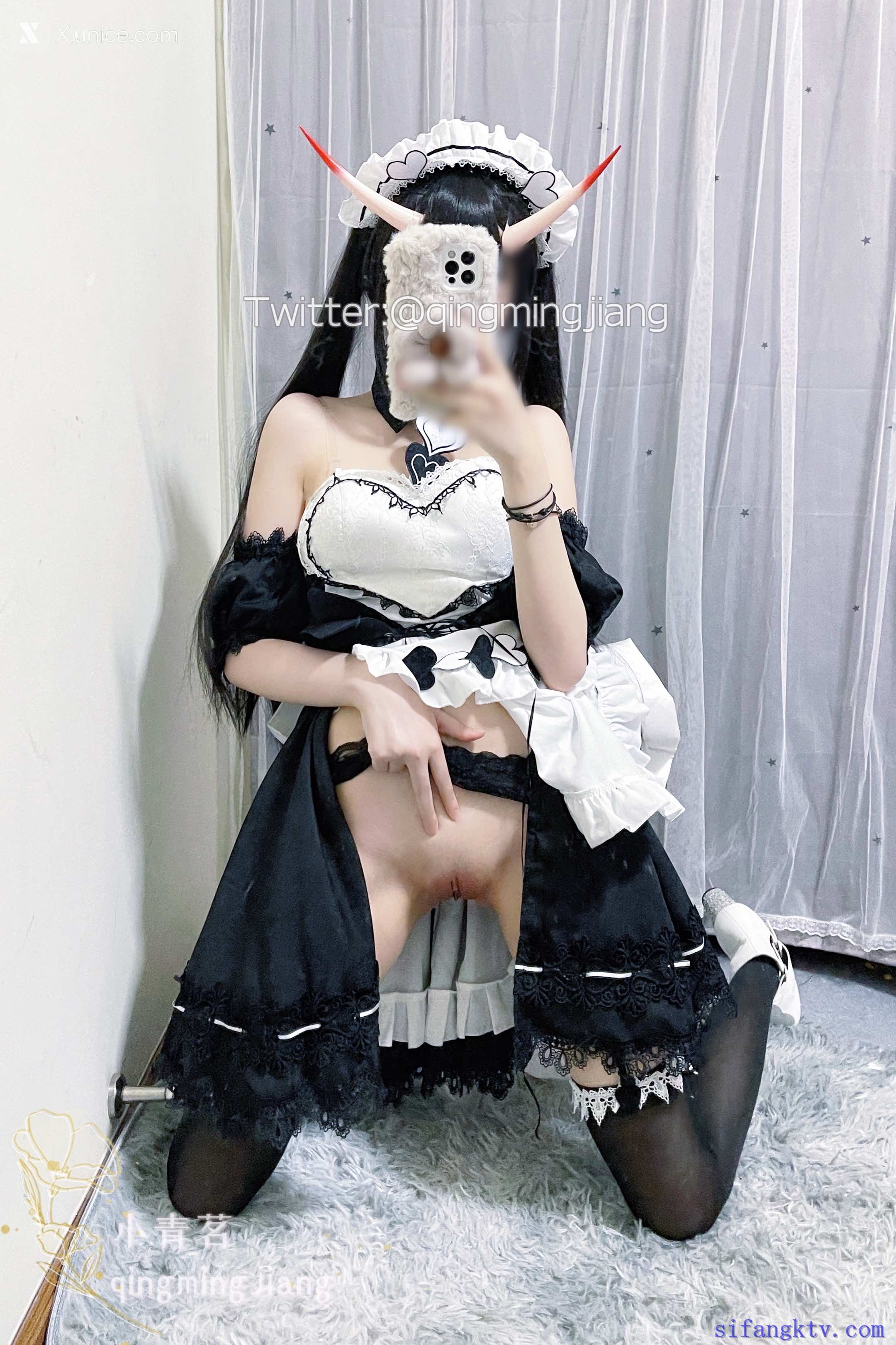 小青茗 黑丝女仆14