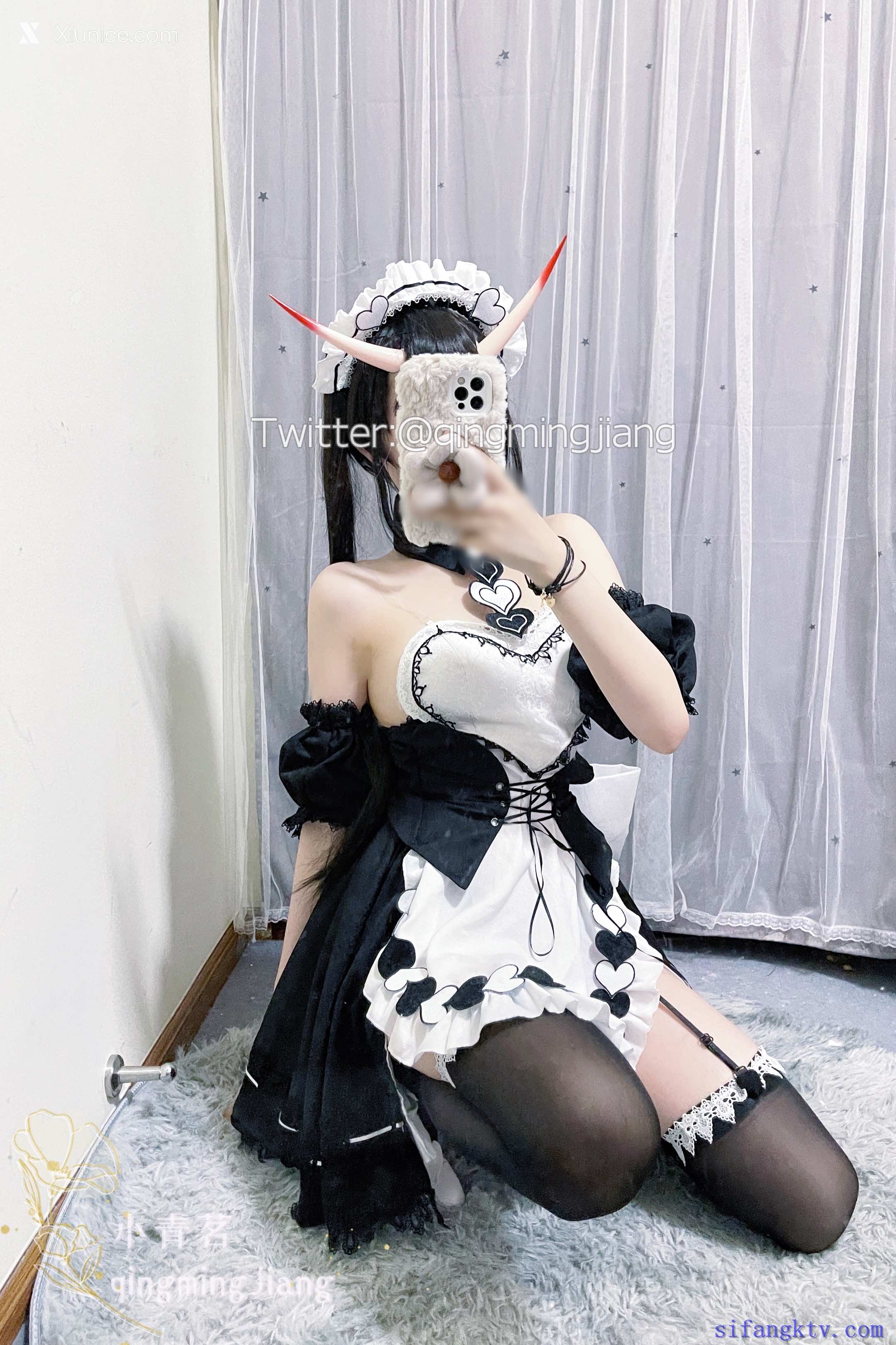 小青茗 黑丝女仆3