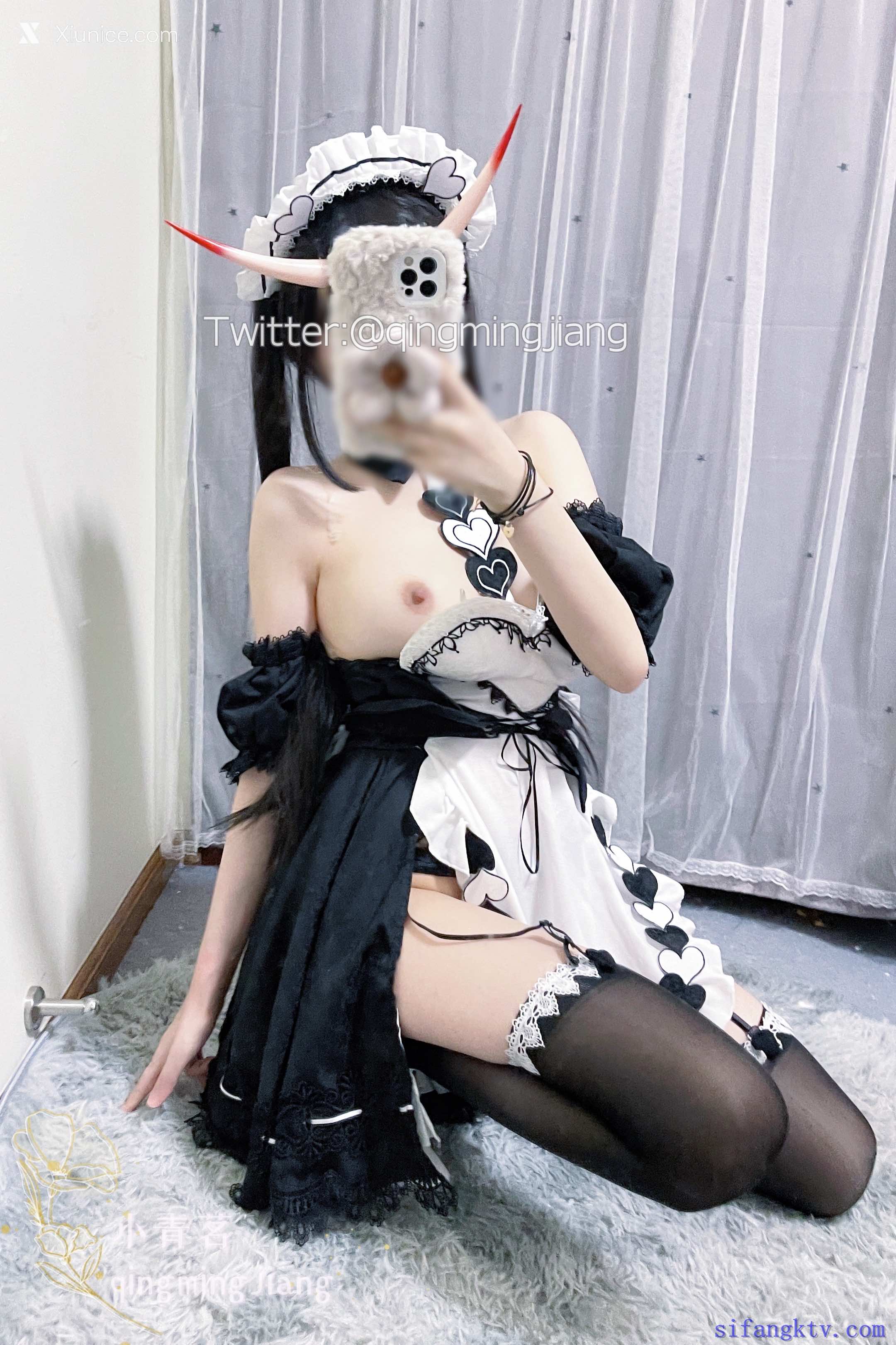 小青茗 黑丝女仆4