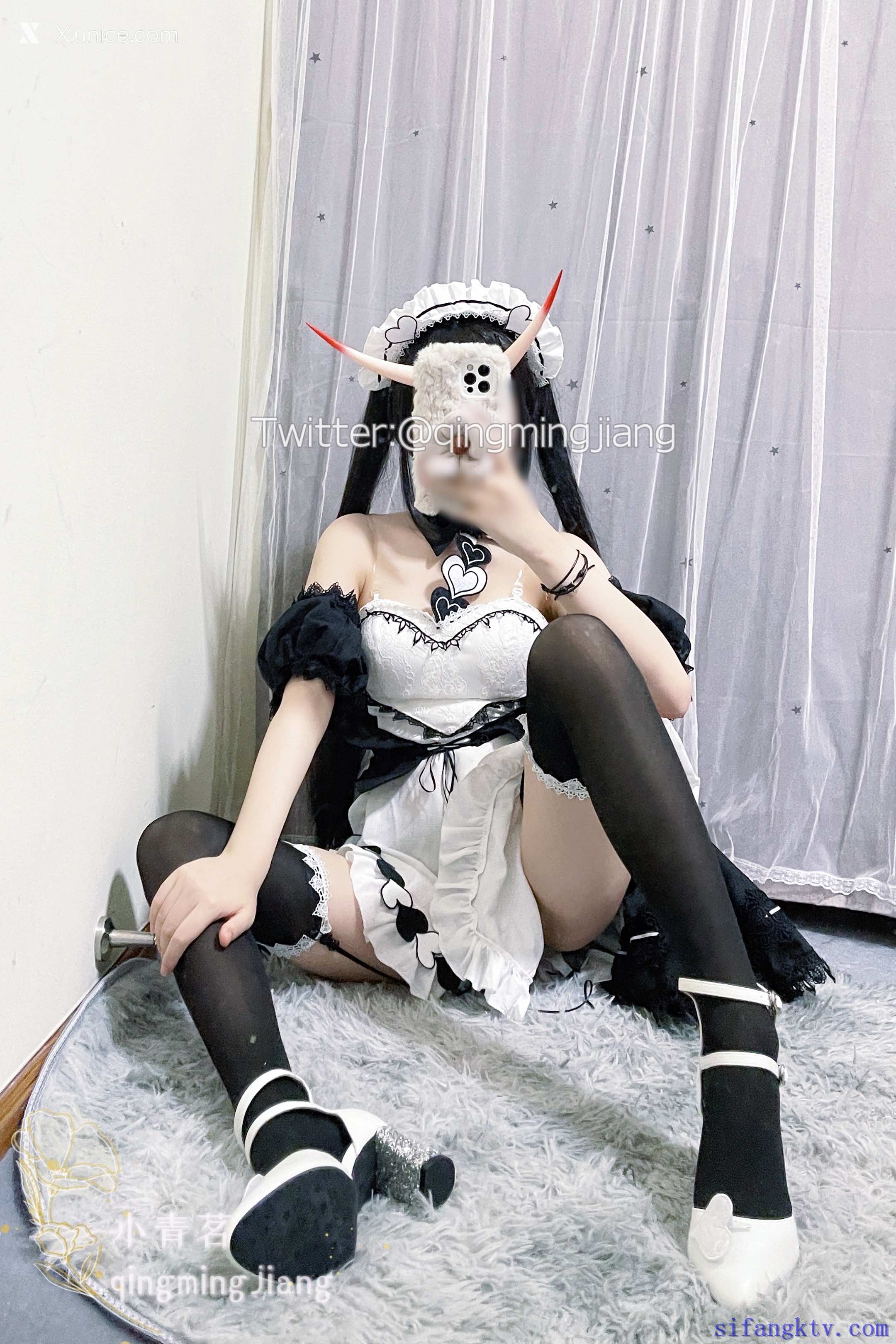 小青茗 黑丝女仆42