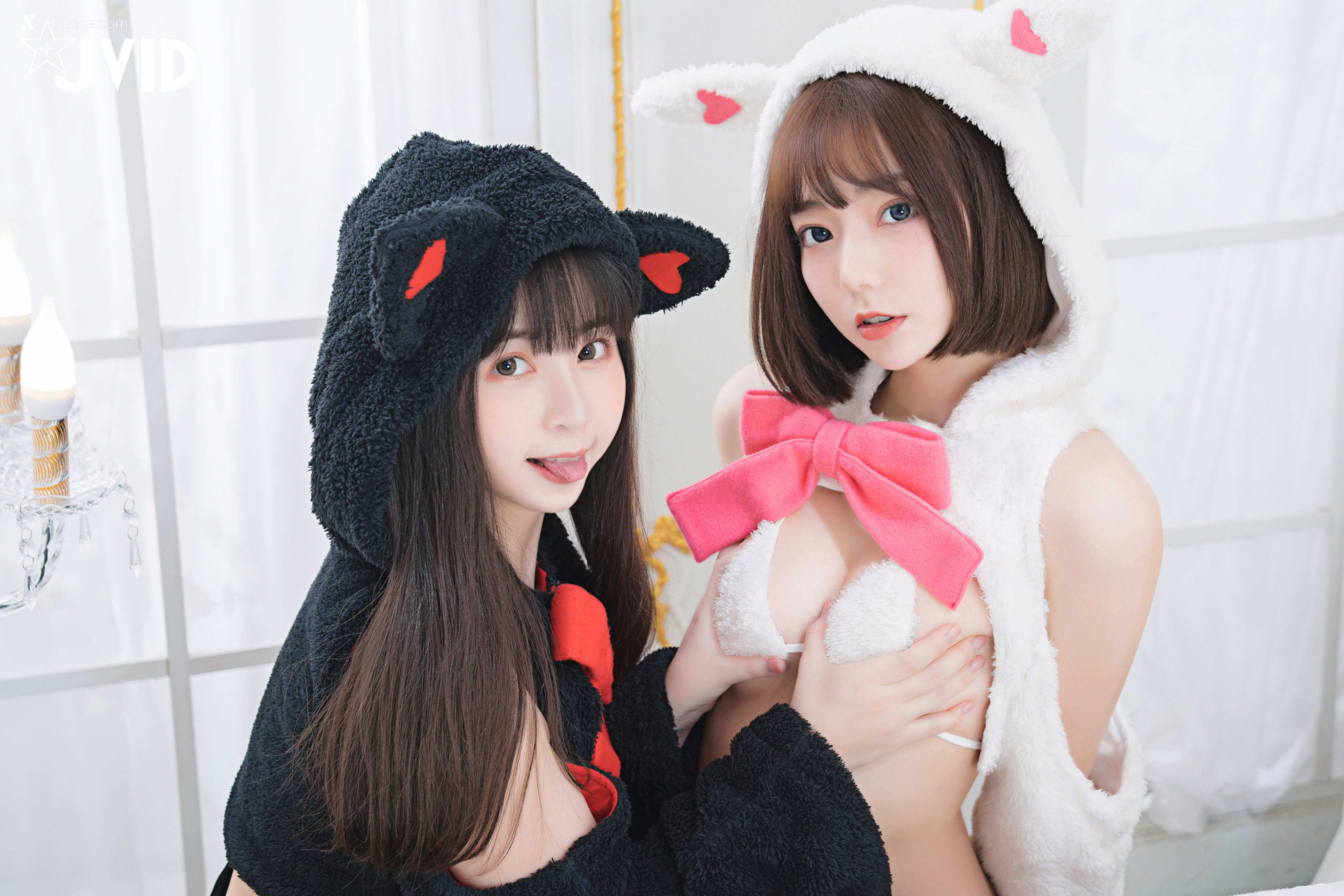 胎尼 & 啾啾 【私訊有好康活動】雙寵萌系女友💕情色貓咪Tiny🐱純欲小兔啾啾🐰「主人你要選哪一個？」 102