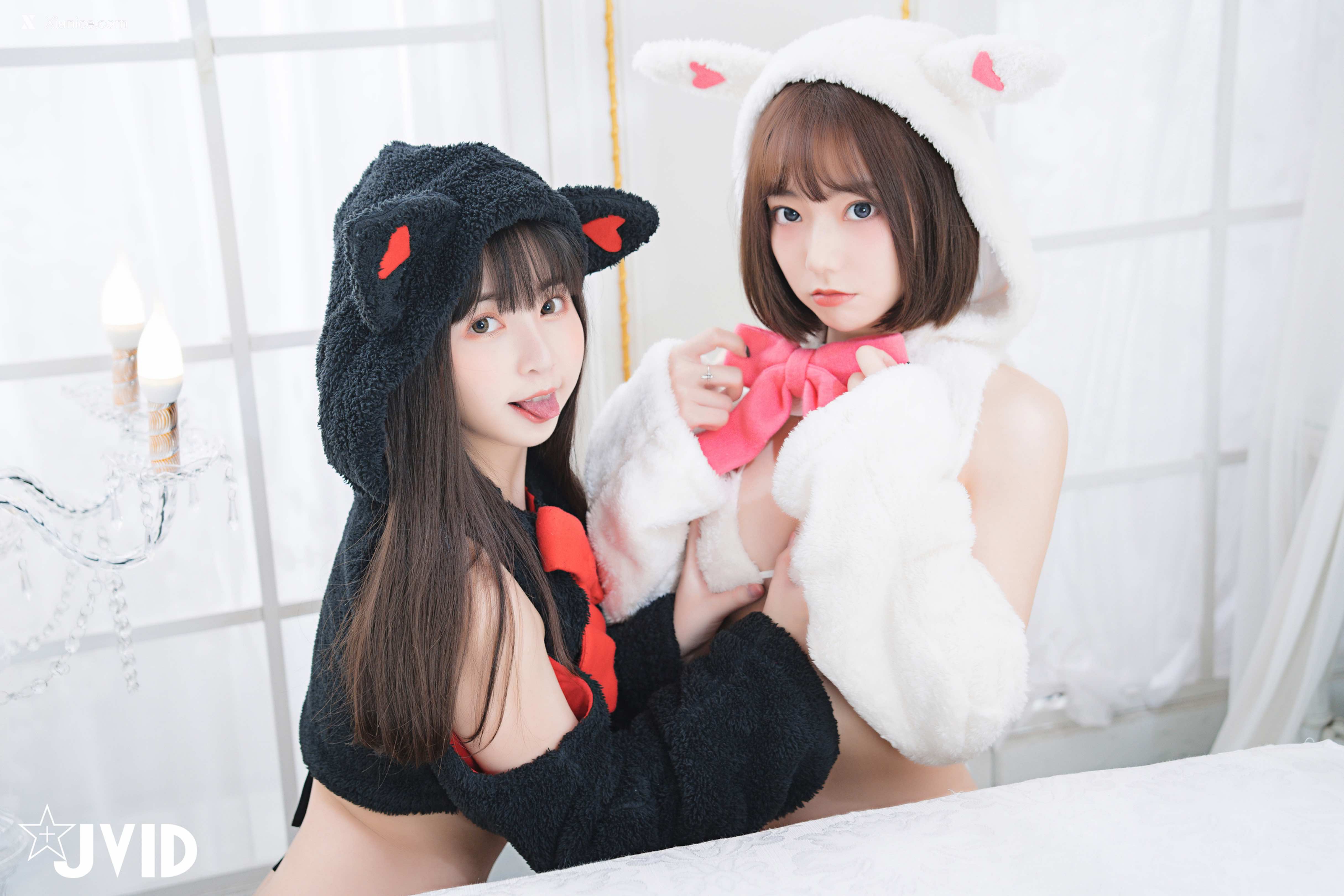 胎尼 & 啾啾 【私訊有好康活動】雙寵萌系女友💕情色貓咪Tiny🐱純欲小兔啾啾🐰「主人你要選哪一個？」 104