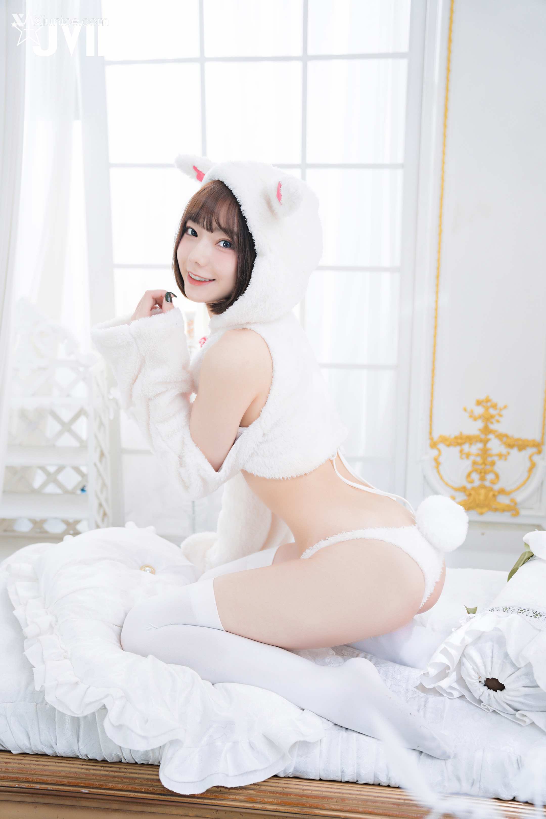 胎尼 & 啾啾 【私訊有好康活動】雙寵萌系女友💕情色貓咪Tiny🐱純欲小兔啾啾🐰「主人你要選哪一個？」 110