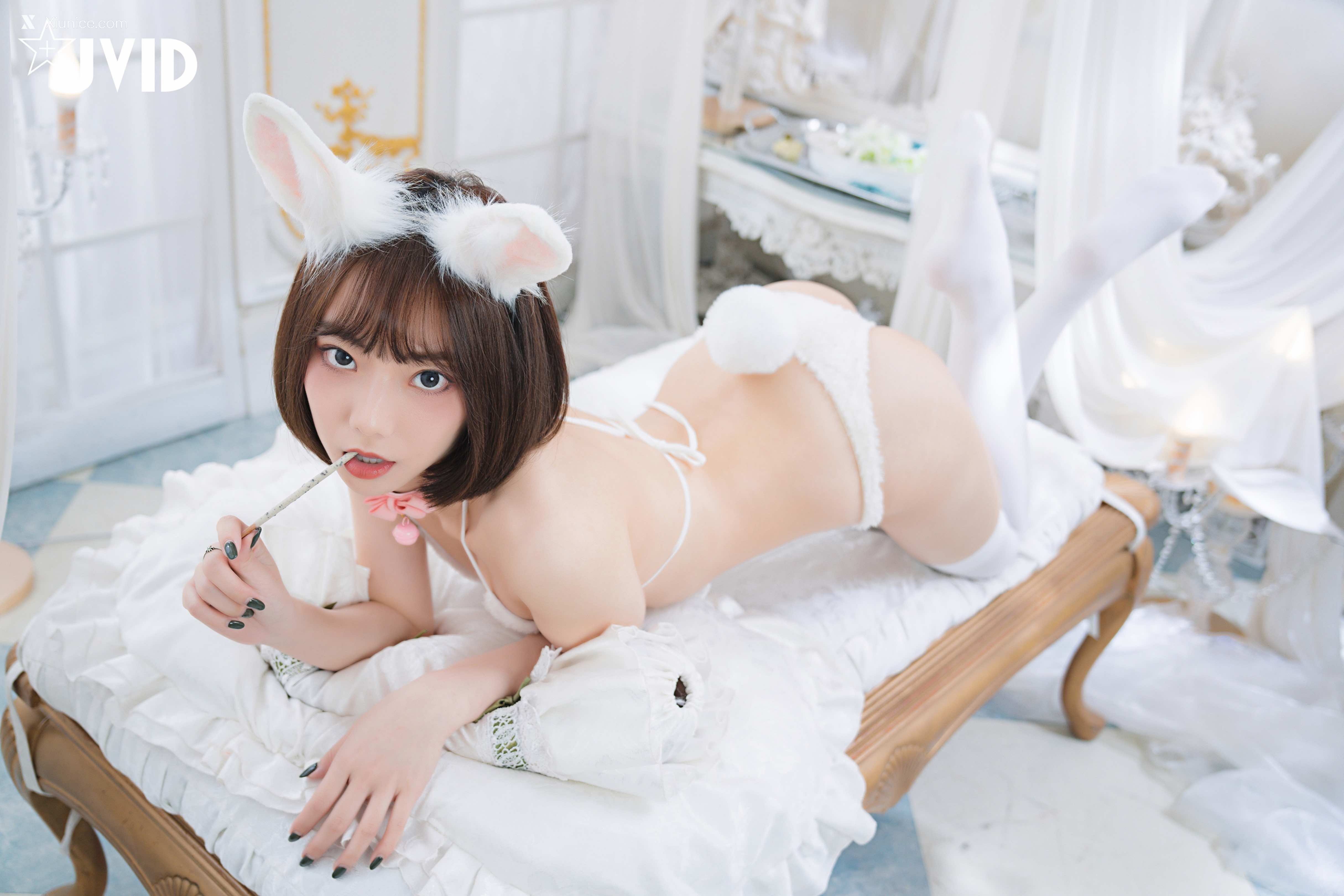胎尼 & 啾啾 【私訊有好康活動】雙寵萌系女友💕情色貓咪Tiny🐱純欲小兔啾啾🐰「主人你要選哪一個？」 124