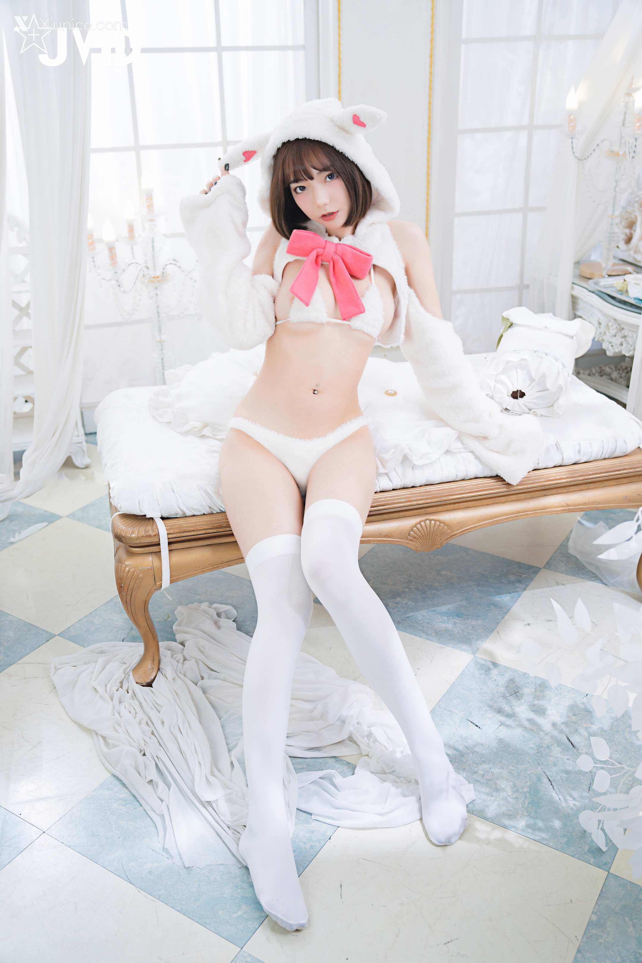 胎尼 & 啾啾 【私訊有好康活動】雙寵萌系女友💕情色貓咪Tiny🐱純欲小兔啾啾🐰「主人你要選哪一個？」 155