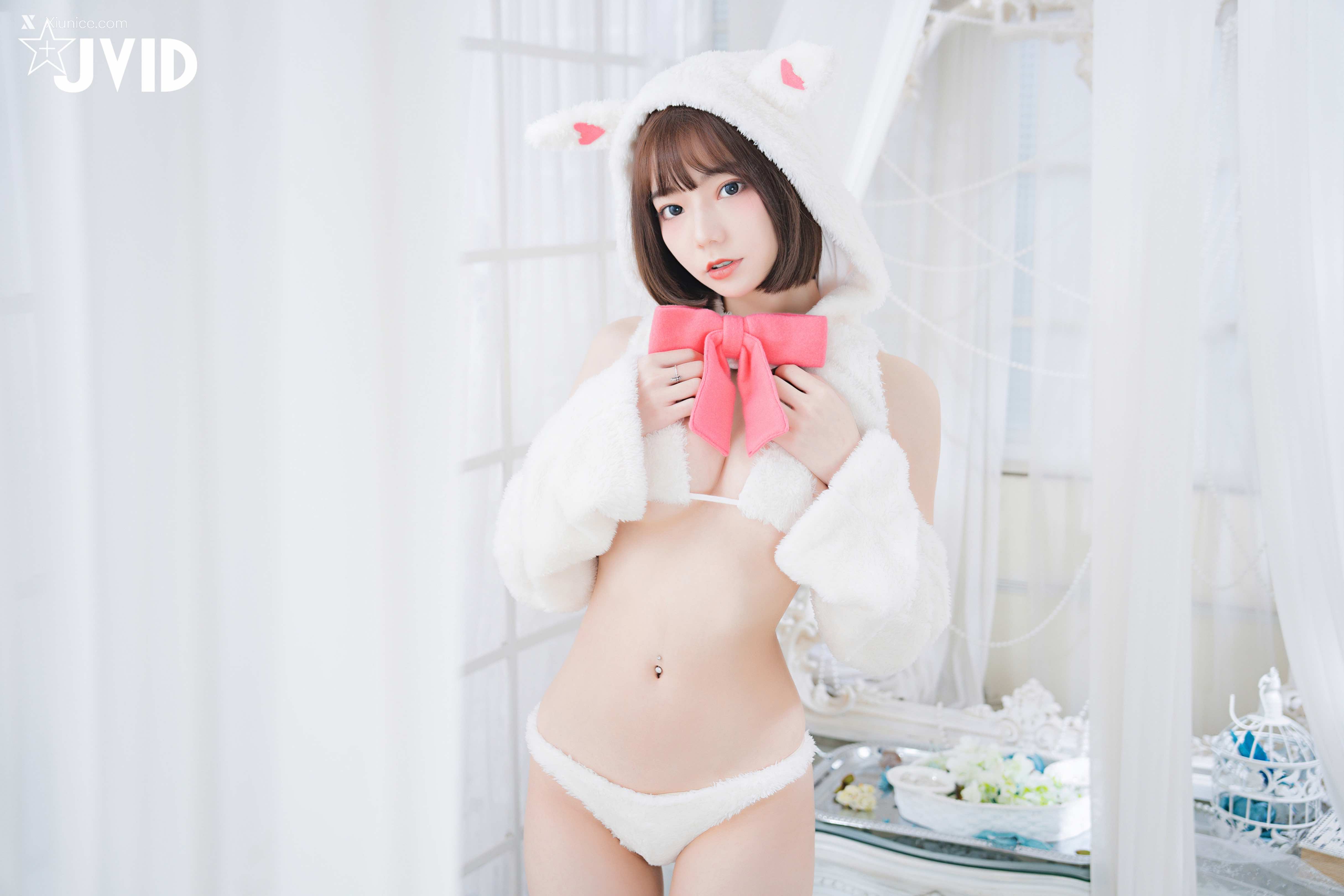 胎尼 & 啾啾 【私訊有好康活動】雙寵萌系女友💕情色貓咪Tiny🐱純欲小兔啾啾🐰「主人你要選哪一個？」 156