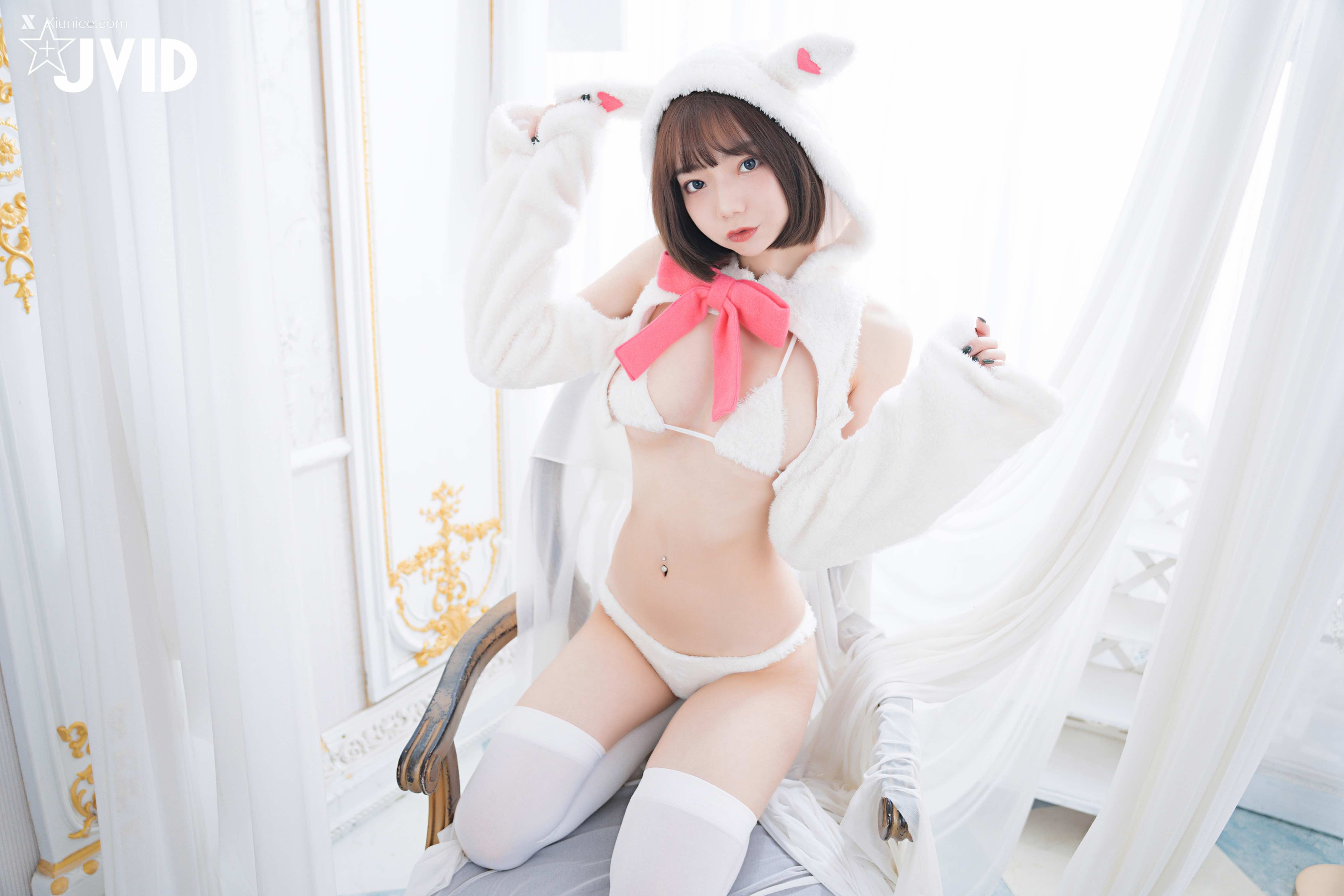 胎尼 & 啾啾 【私訊有好康活動】雙寵萌系女友💕情色貓咪Tiny🐱純欲小兔啾啾🐰「主人你要選哪一個？」 26