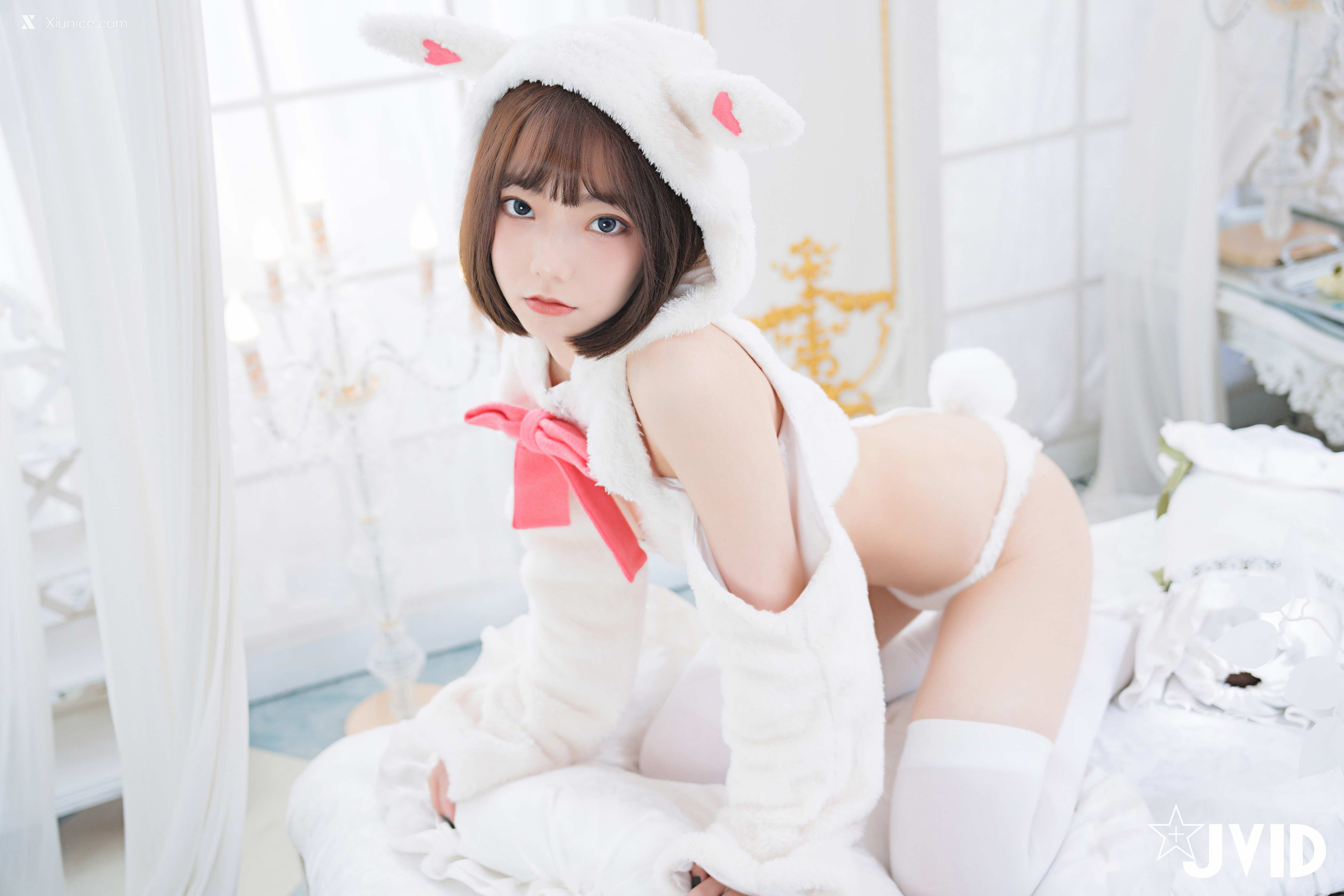 胎尼 & 啾啾 【私訊有好康活動】雙寵萌系女友💕情色貓咪Tiny🐱純欲小兔啾啾🐰「主人你要選哪一個？」 34