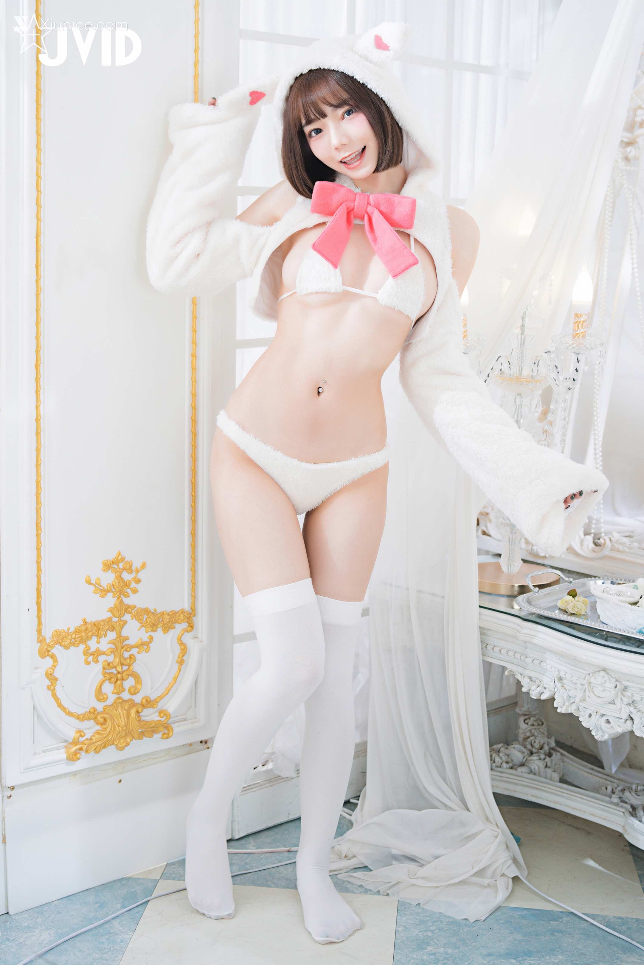 胎尼 & 啾啾 【私訊有好康活動】雙寵萌系女友💕情色貓咪Tiny🐱純欲小兔啾啾🐰「主人你要選哪一個？」 42