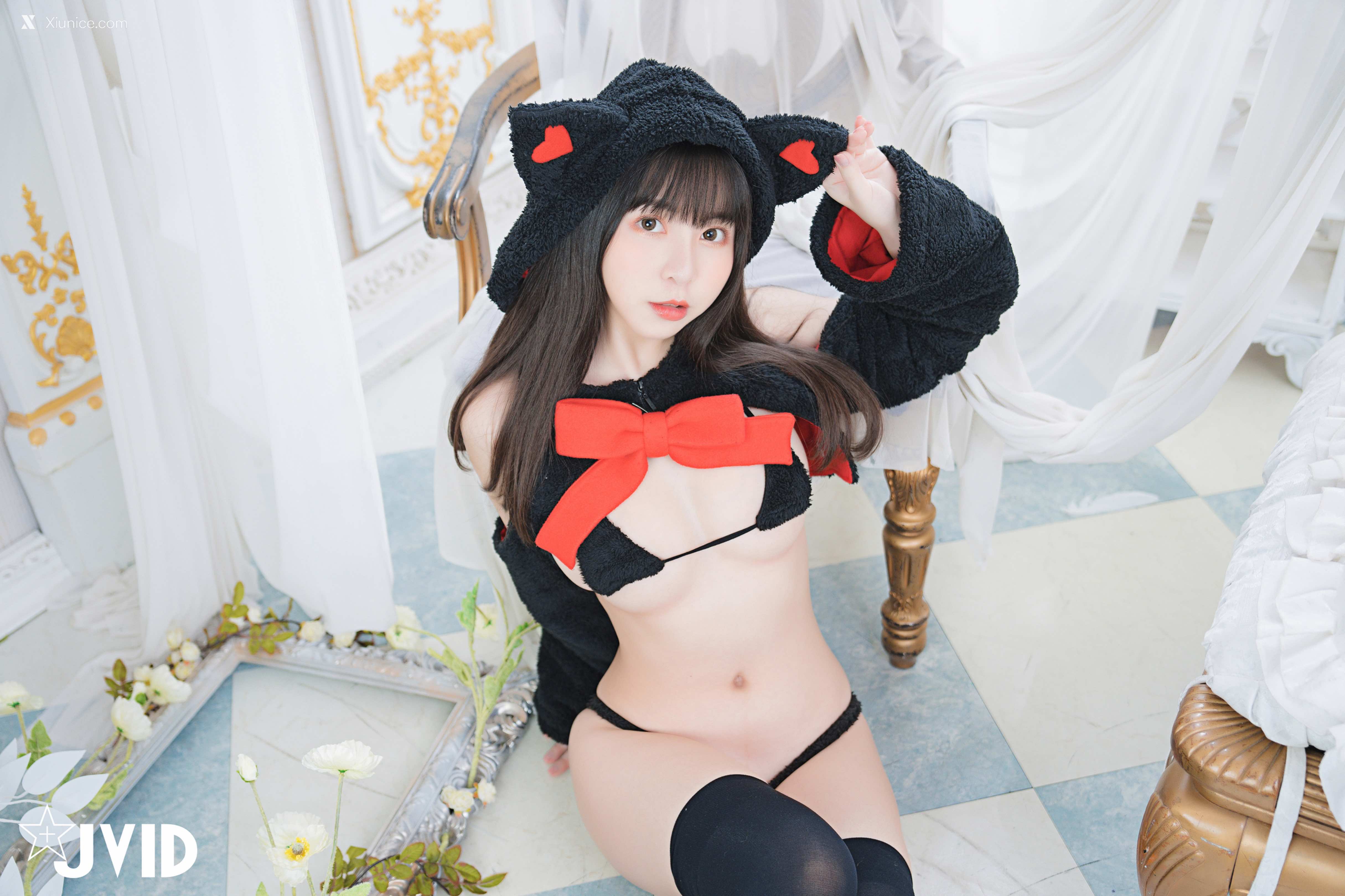 胎尼 & 啾啾 【私訊有好康活動】雙寵萌系女友💕情色貓咪Tiny🐱純欲小兔啾啾🐰「主人你要選哪一個？」 78
