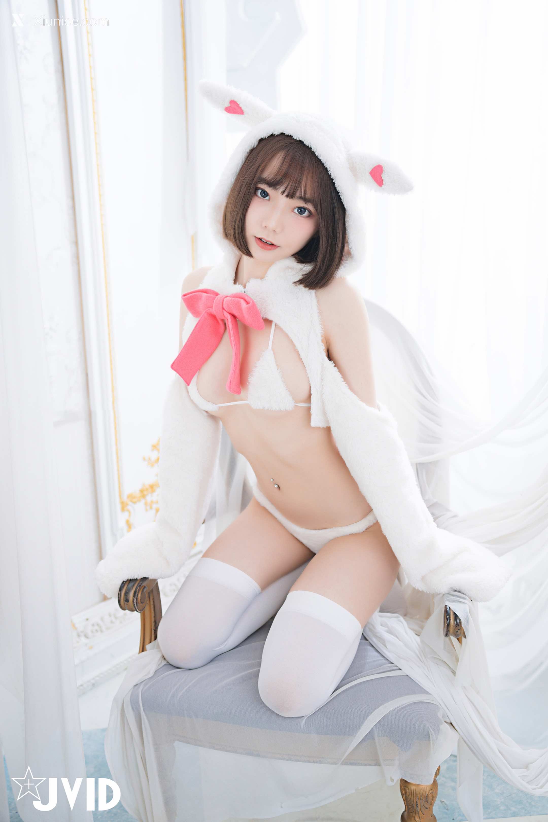 胎尼 & 啾啾 【私訊有好康活動】雙寵萌系女友💕情色貓咪Tiny🐱純欲小兔啾啾🐰「主人你要選哪一個？」 92