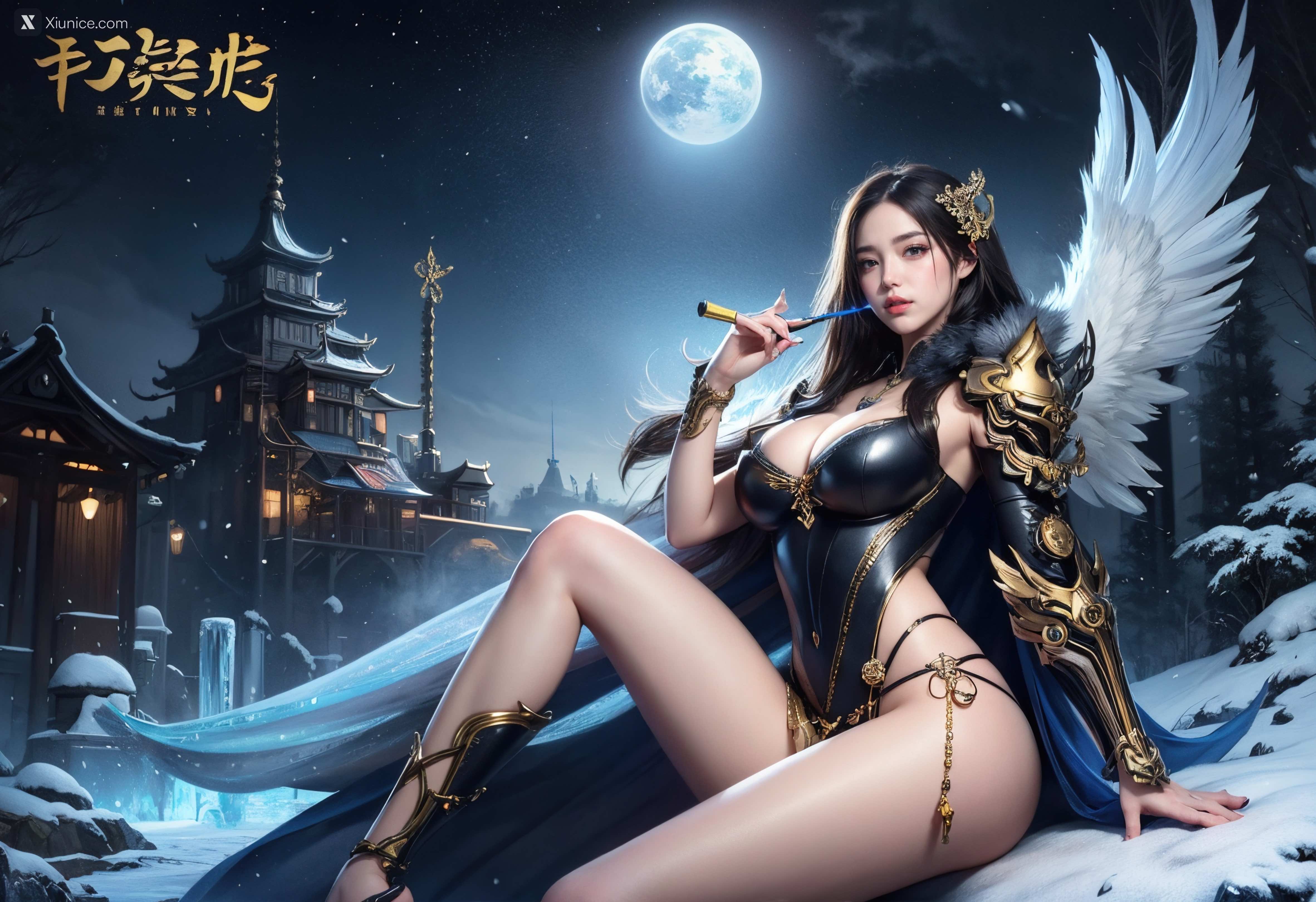 AIGirl 剑灵风格 墨迹 50