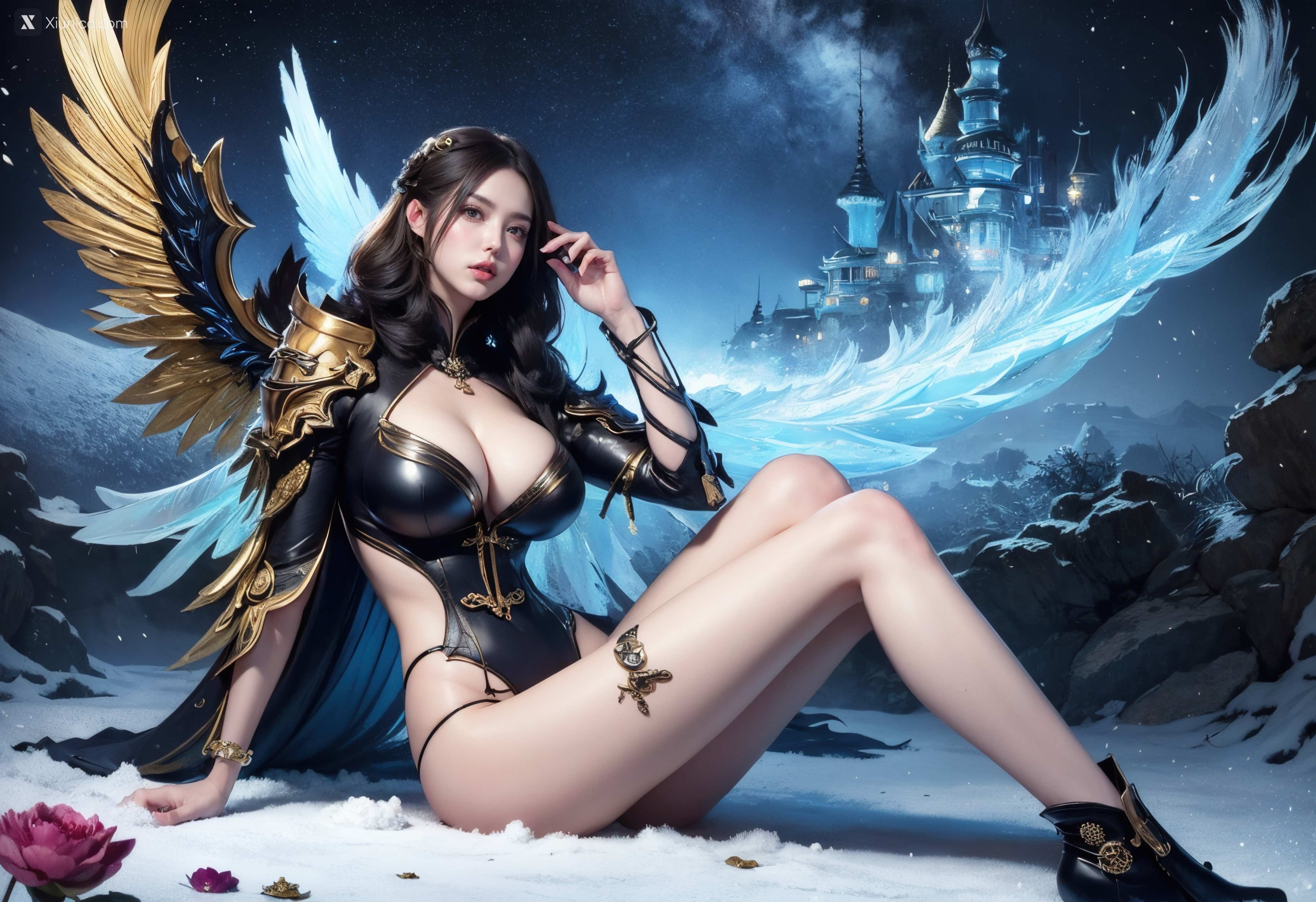 AIGirl 剑灵风格 墨迹 53