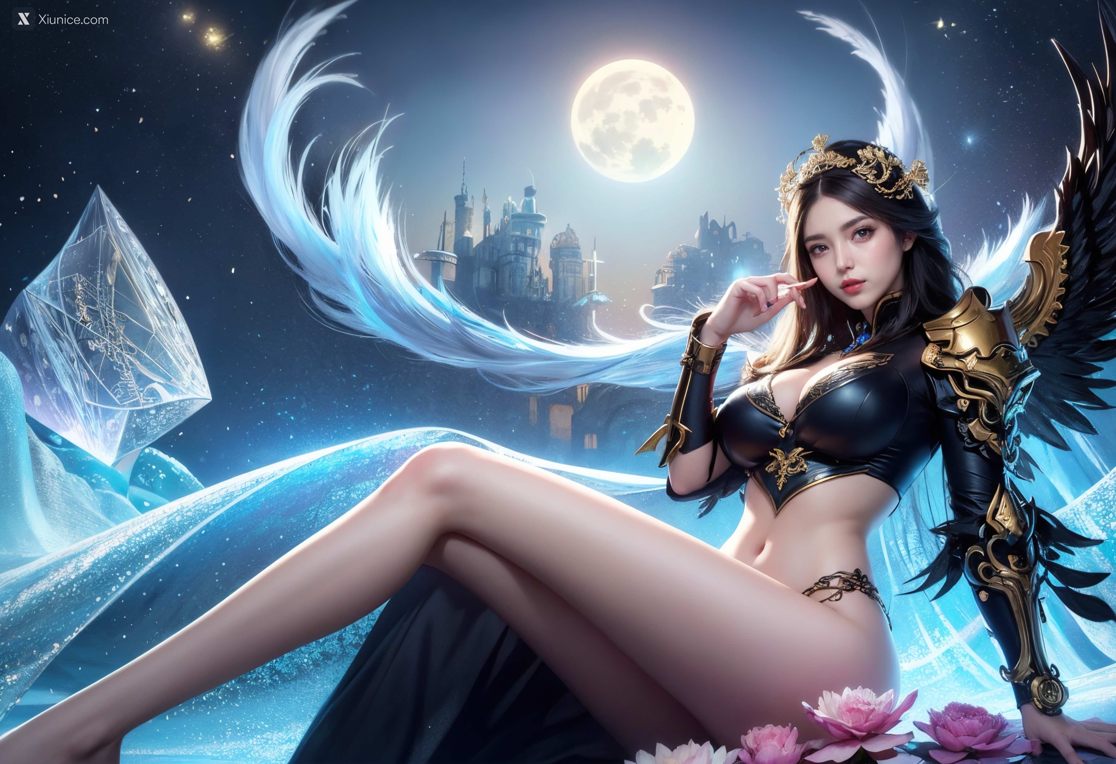 AIGirl 剑灵风格 墨迹 55