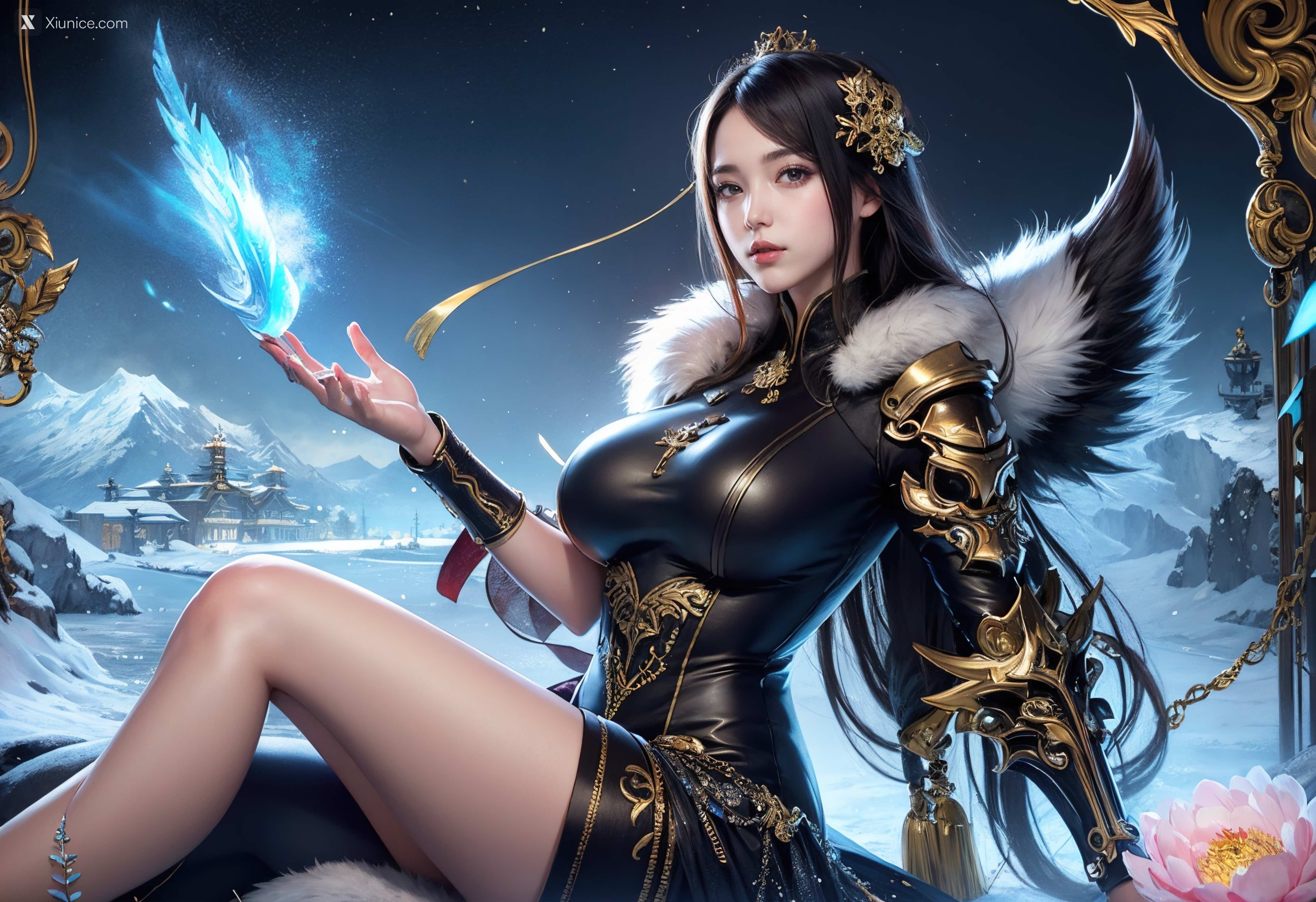 AIGirl 剑灵风格 墨迹 59