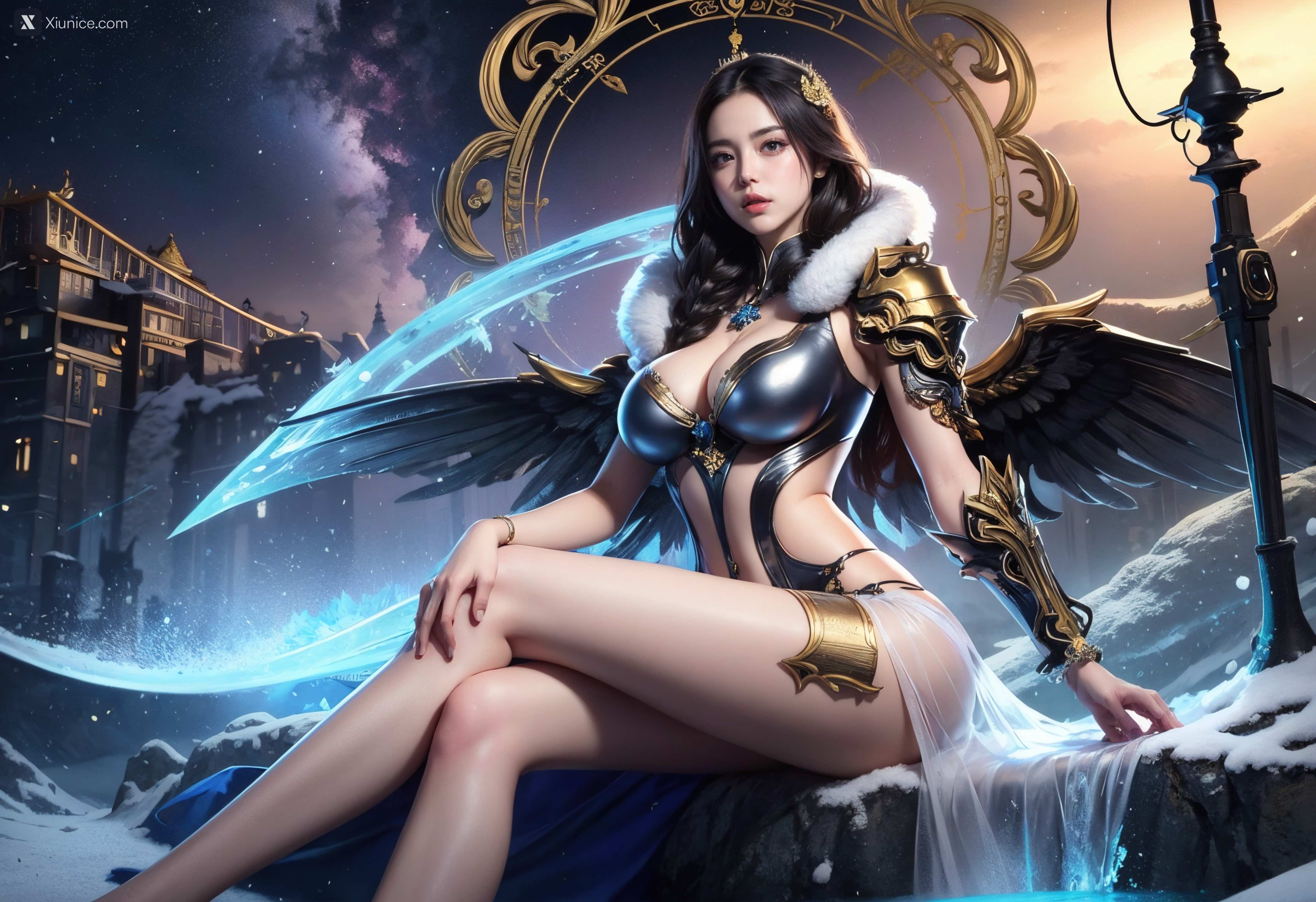 AIGirl 剑灵风格 墨迹 60