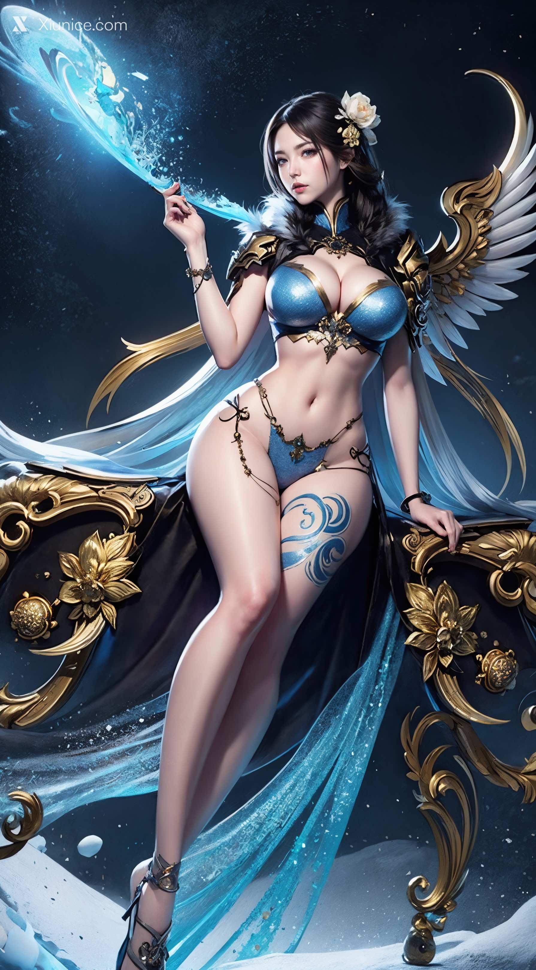 AIGirl 剑灵风格 墨迹 62