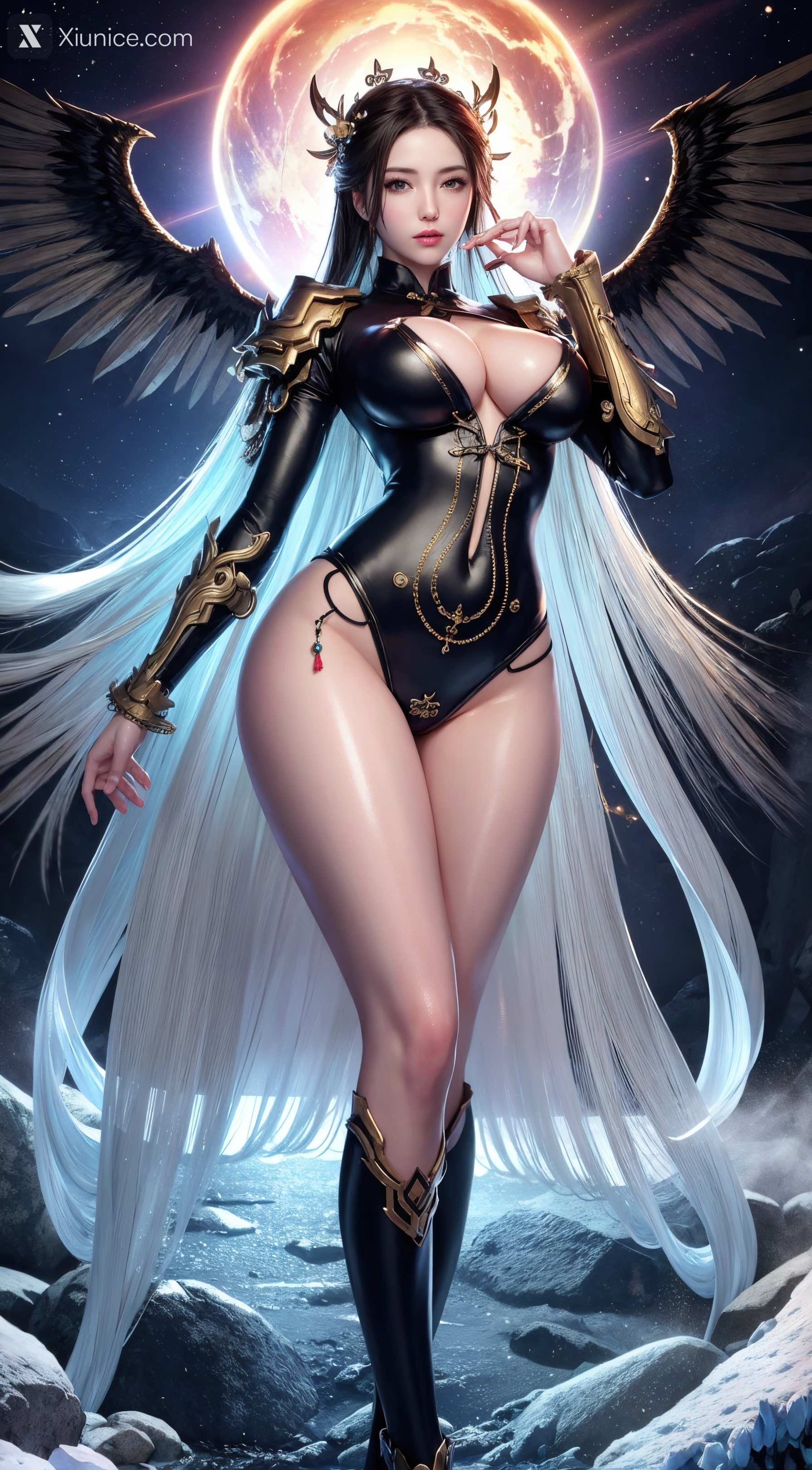 AIGirl 剑灵风格 墨迹 83