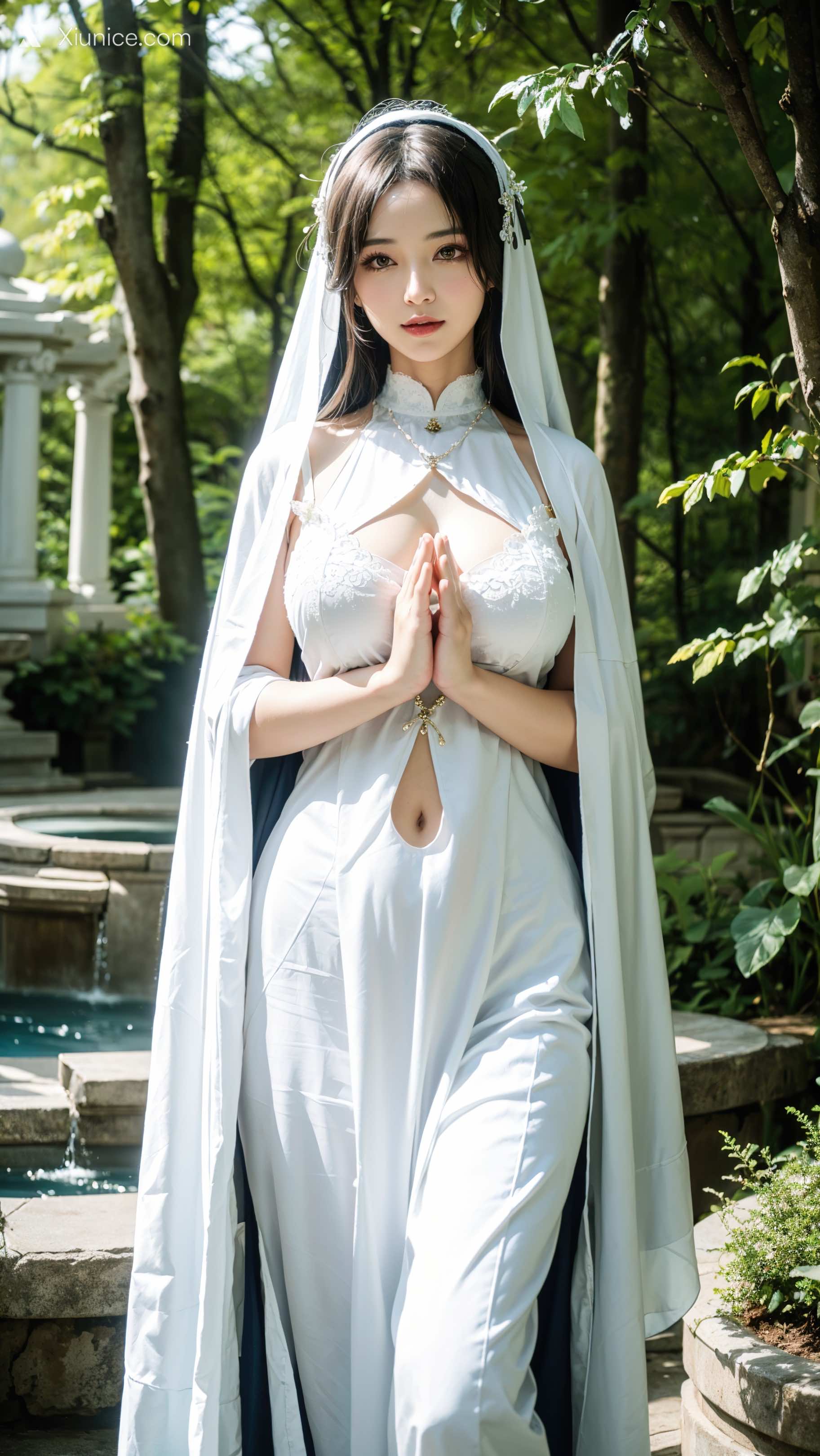 AIGirl 修女 墨迹 24