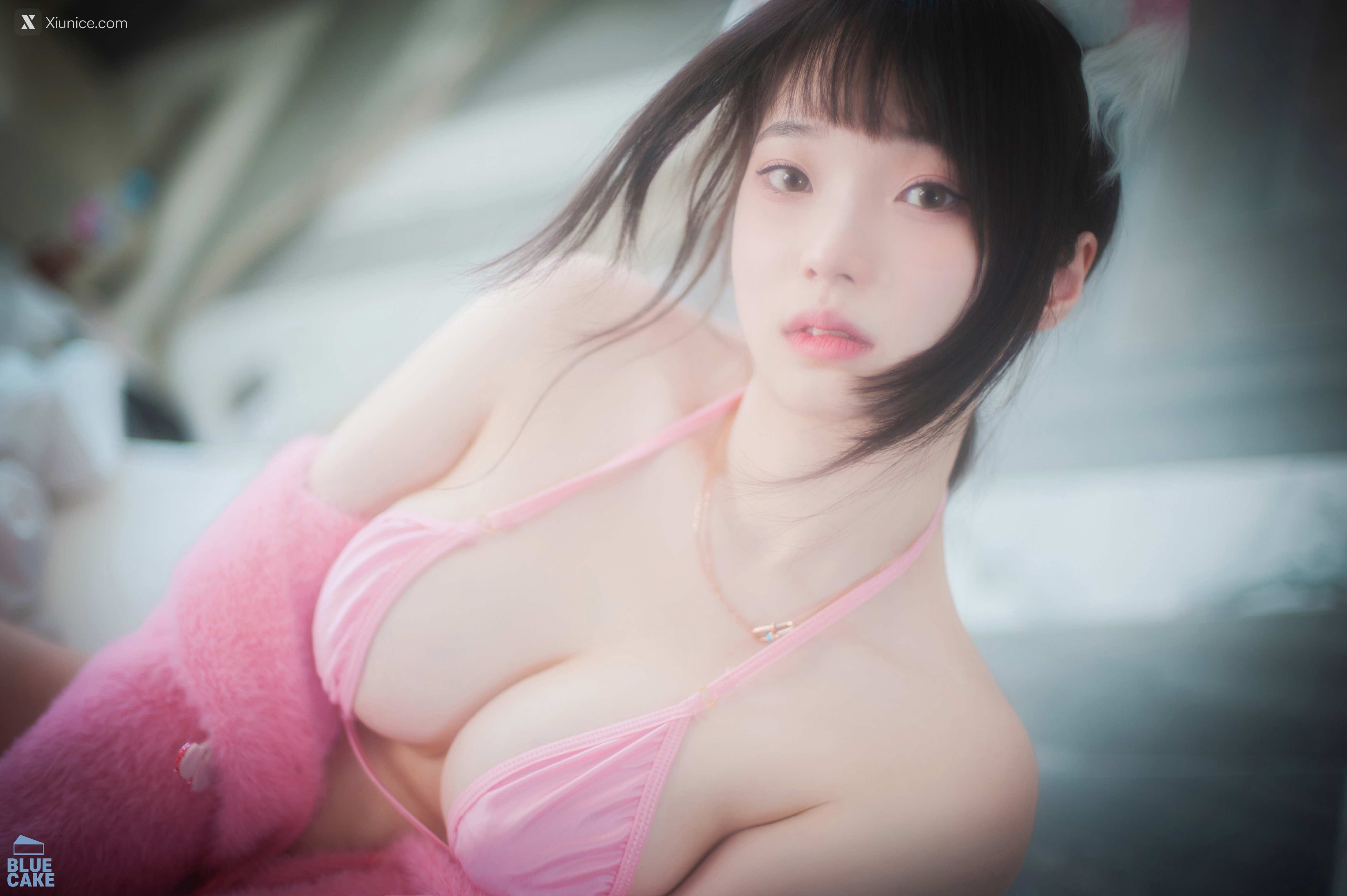 BLUECAKE Bambi (밤비) Naughty Cats Pink & Mint RED 26
