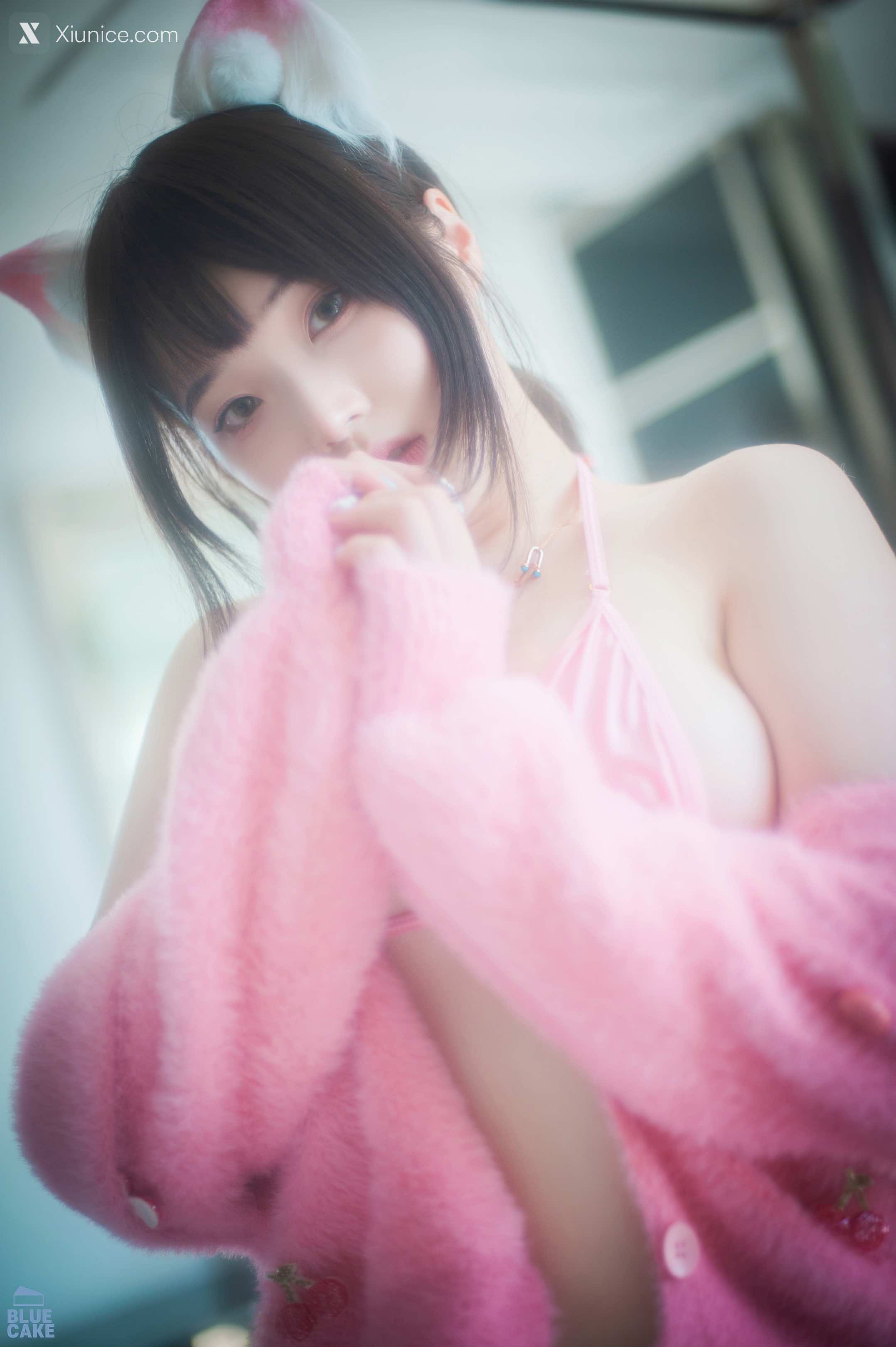 BLUECAKE Bambi (밤비) Naughty Cats Pink & Mint RED 62