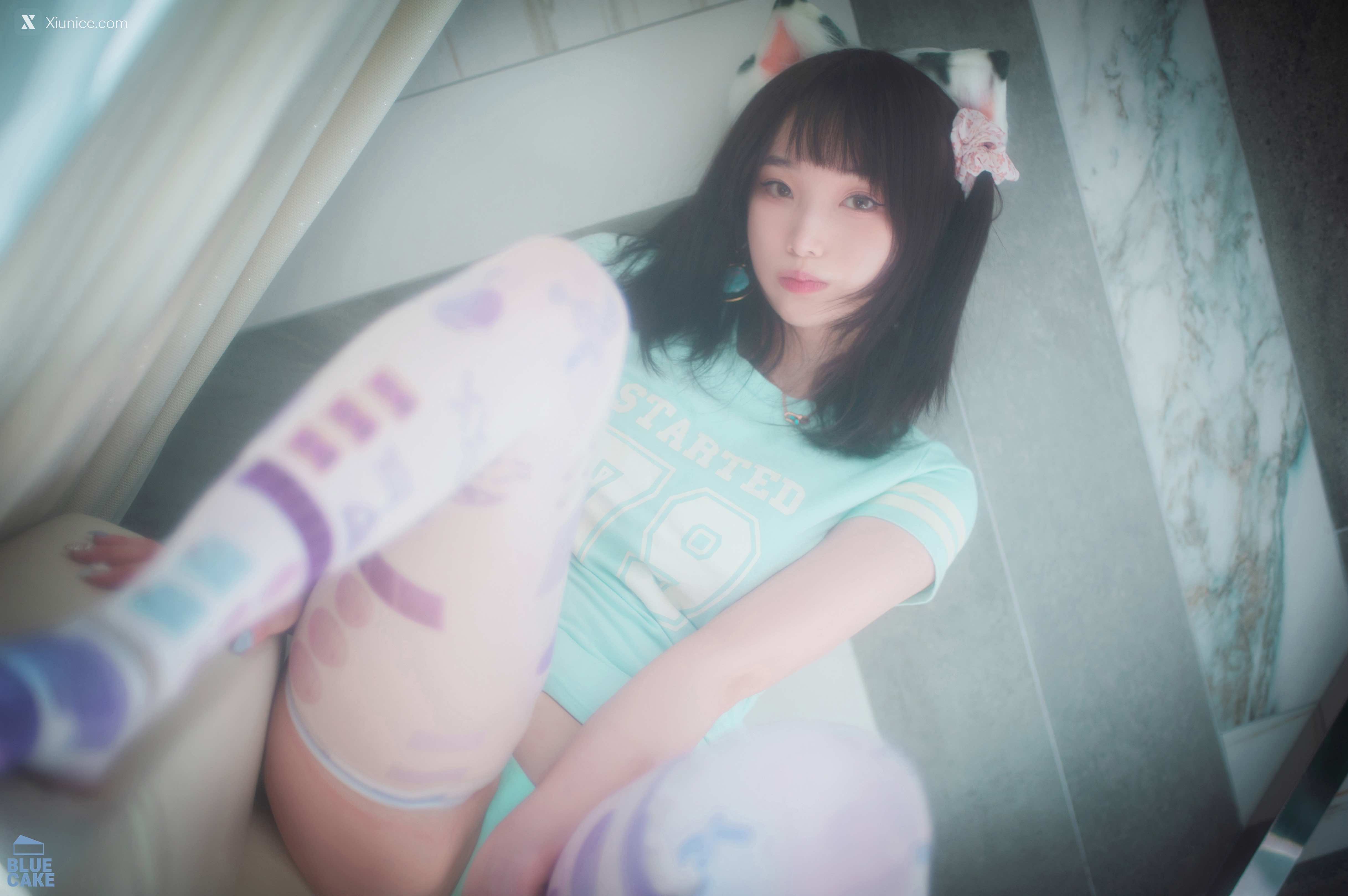 BLUECAKE Bambi (밤비) Naughty Cats Pink & Mint RED 79